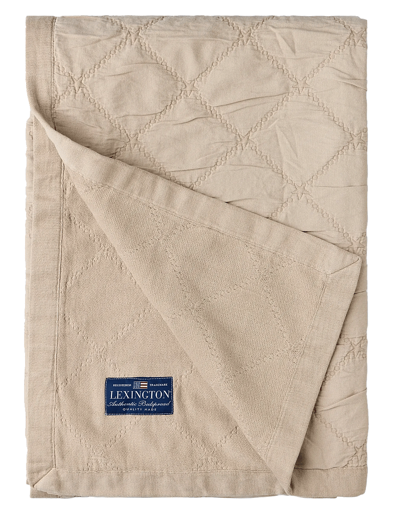 Lexington Home - Signature Star Organic Cotton Quilted Bedspread - voodikatted - beige - 1