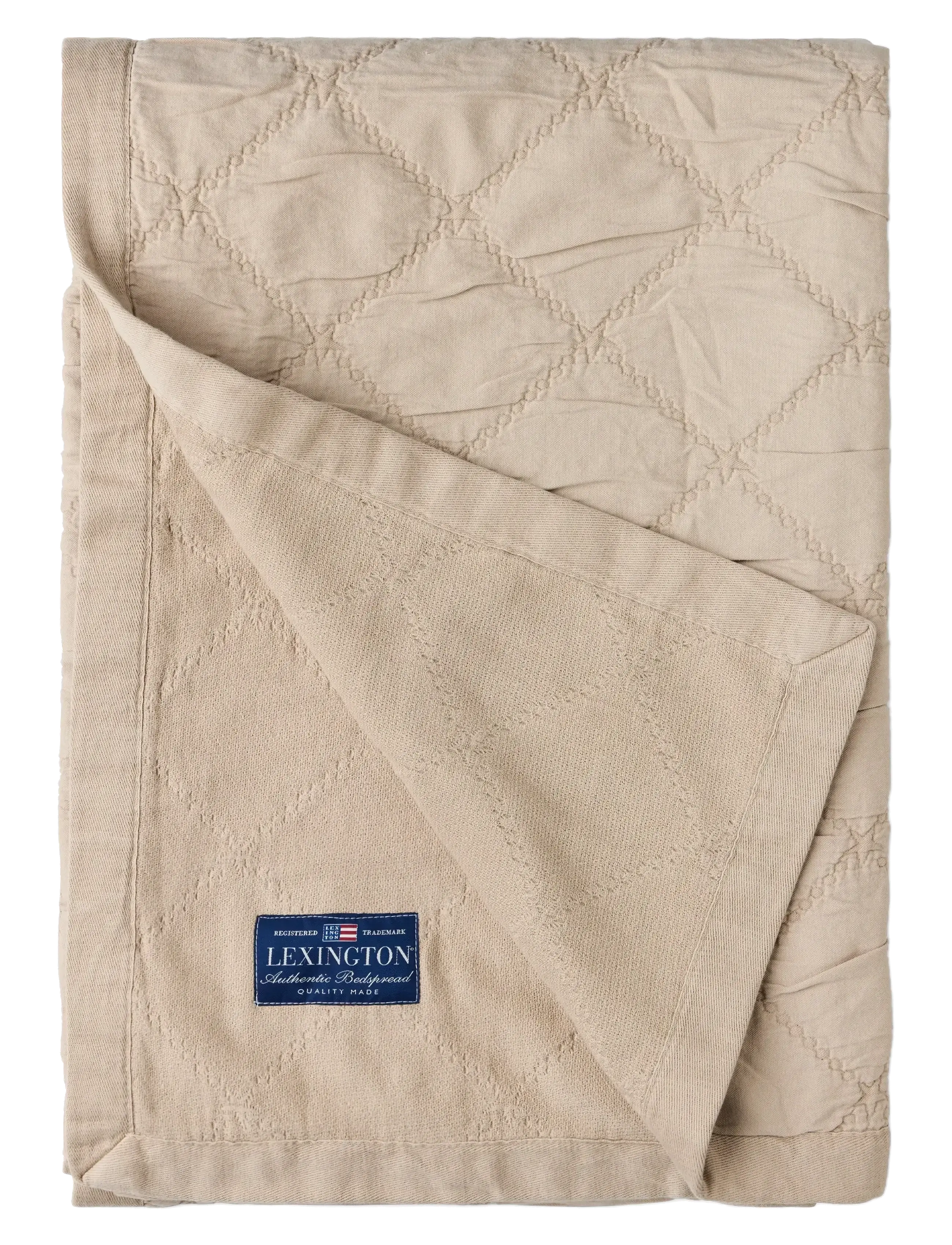 Lexington Home - Signature Star Organic Cotton Quilted Bedspread - couvre-lit - beige - 1
