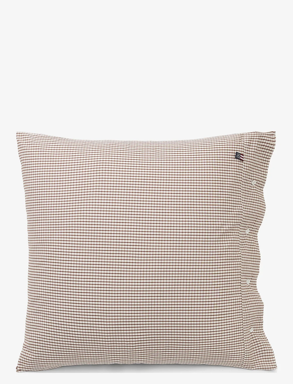 Lexington Home - White/Copper Checked Cotton Poplin Pillowcase - nach preis einkaufen - white/copper - 0