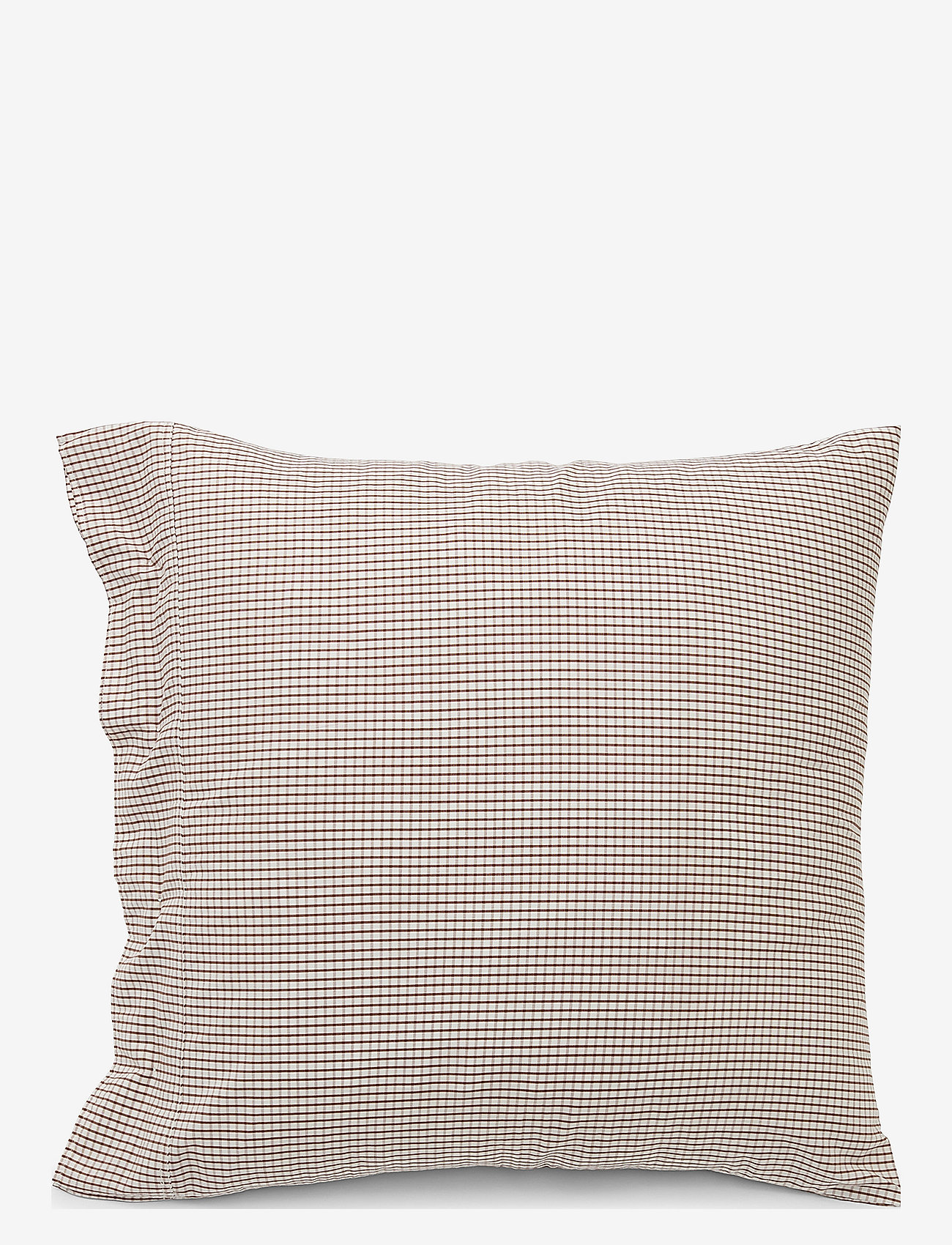 Lexington Home - White/Copper Checked Cotton Poplin Pillowcase - kopfkissenbezüge - white/copper - 1