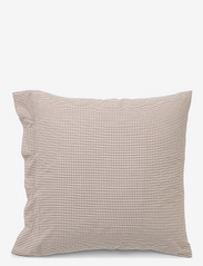Lexington Home - White/Copper Checked Cotton Poplin Pillowcase - kussenslopen - white/copper - 1