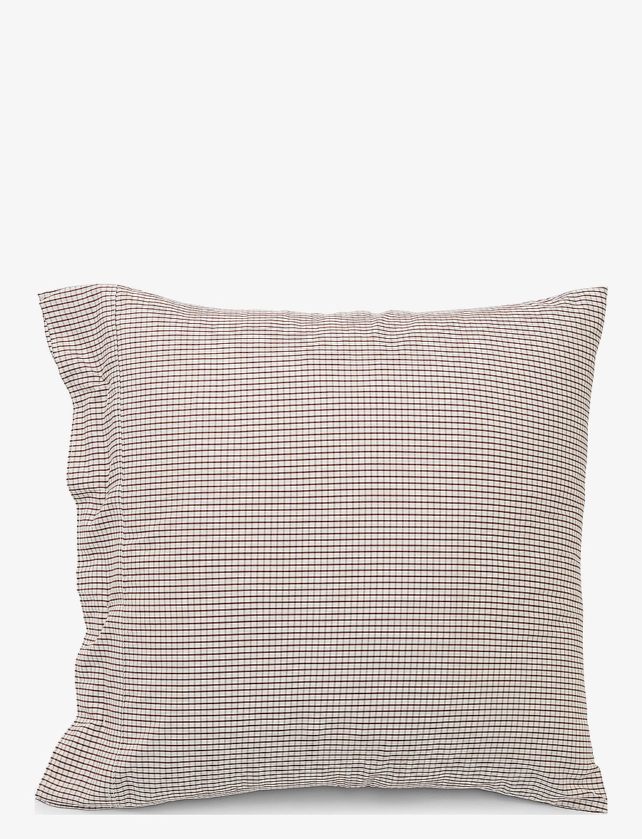 Lexington Home - White/Copper Checked Cotton Poplin Pillowcase - kissenbezüge - white/copper - 2