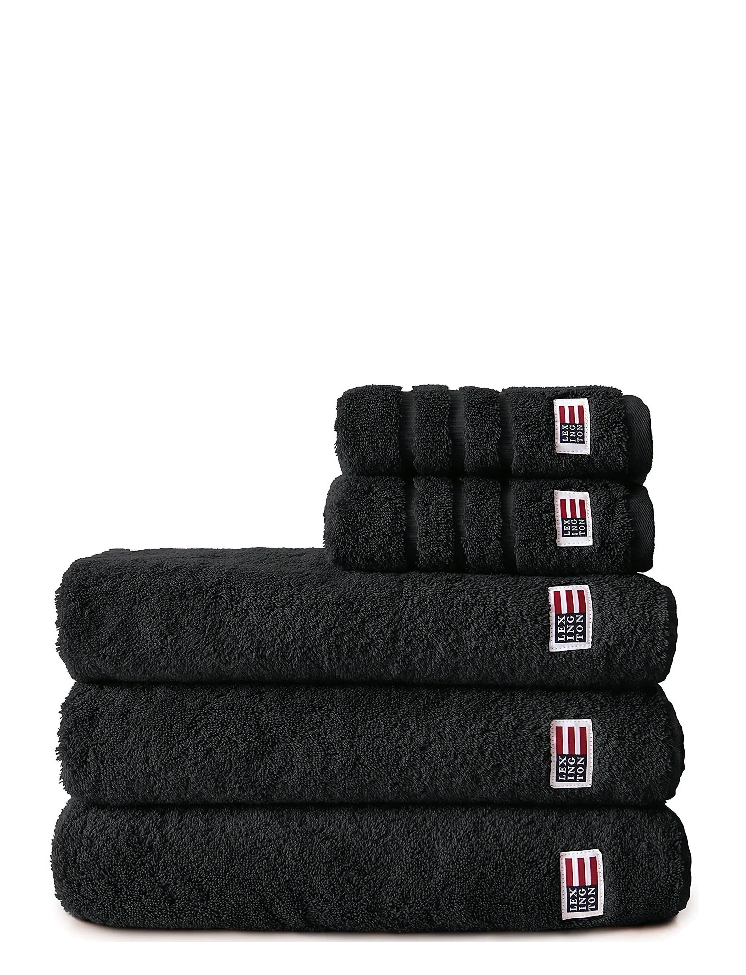 Lexington Home Original Towel Black, 30X30, Bathroom Textiles, Schwarz - Towels, Homeware