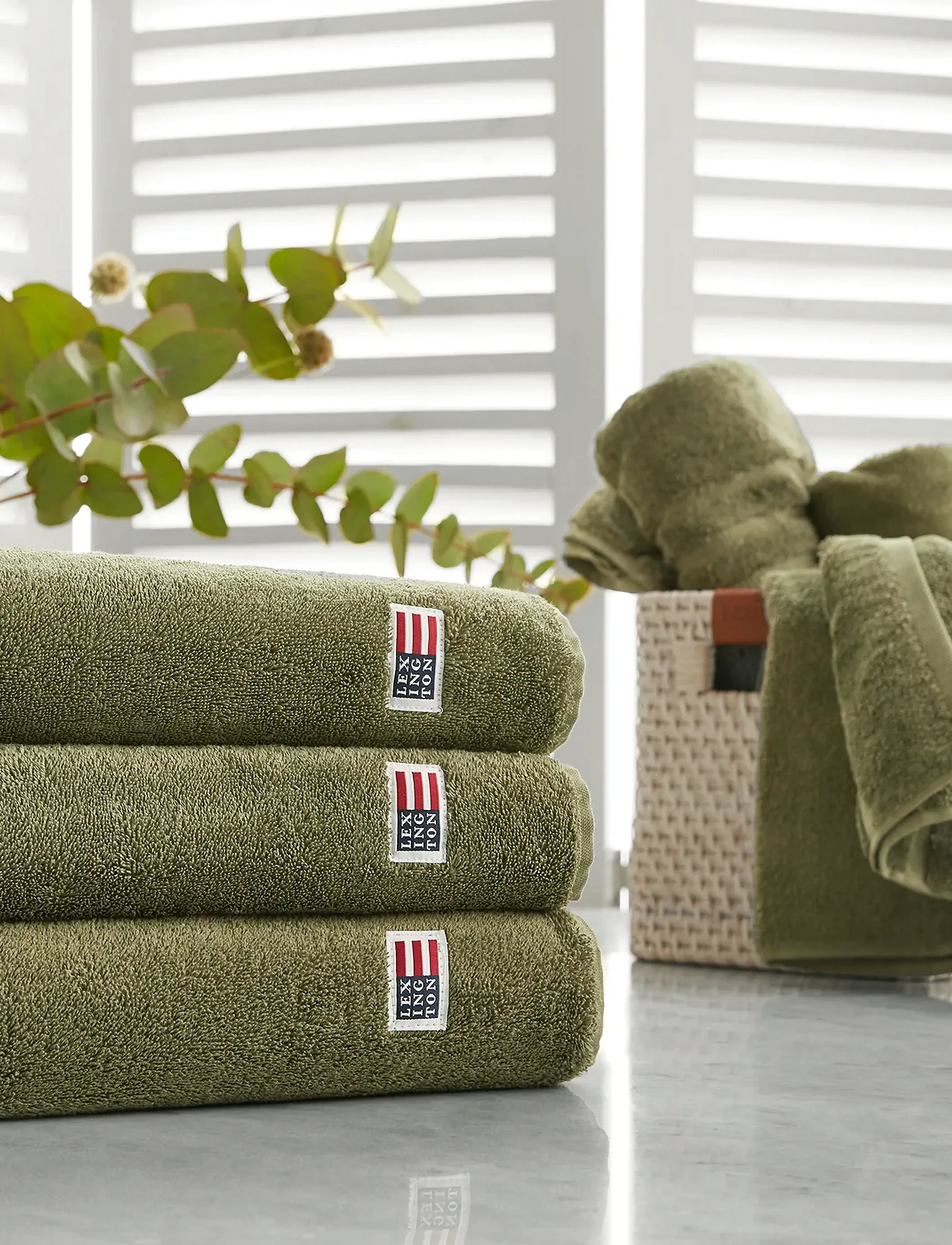 Lexington Home - Original Towel Dusty Olive - baðhandklæði - dusty olive - 2