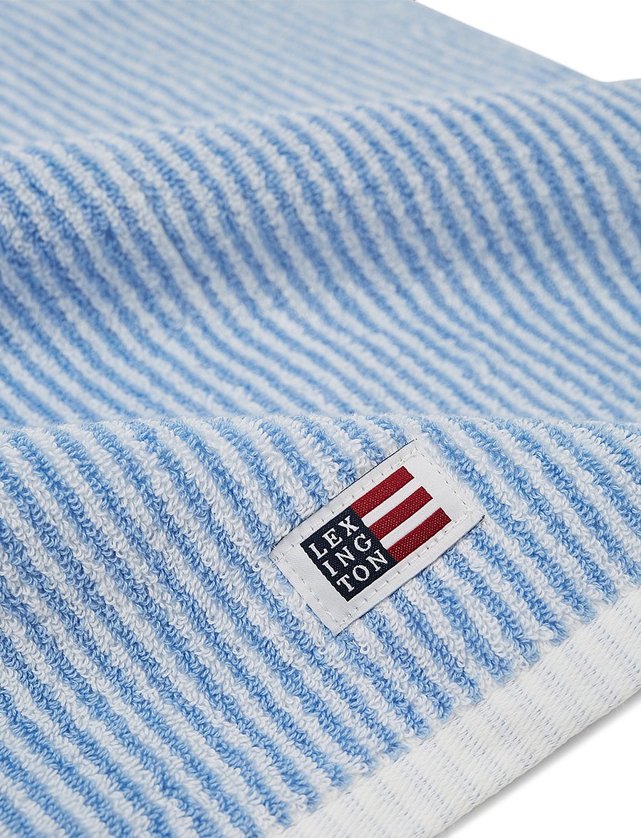 Lexington Home - Original Towel White/Blue Striped - badetücher - white/blue - 2