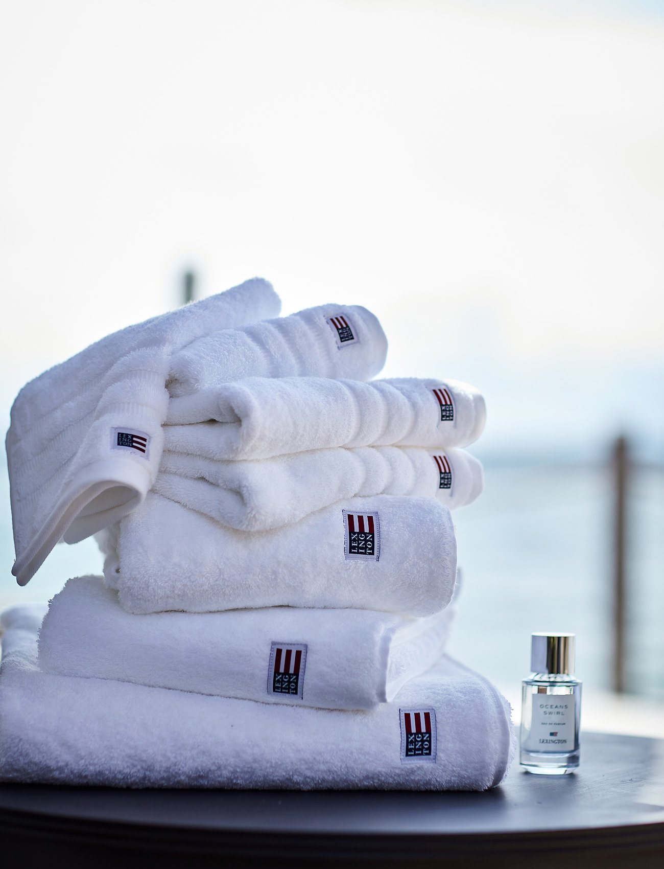 Lexington Home - Original Towel White/Blue Striped - köp efter pris - white/blue - 1