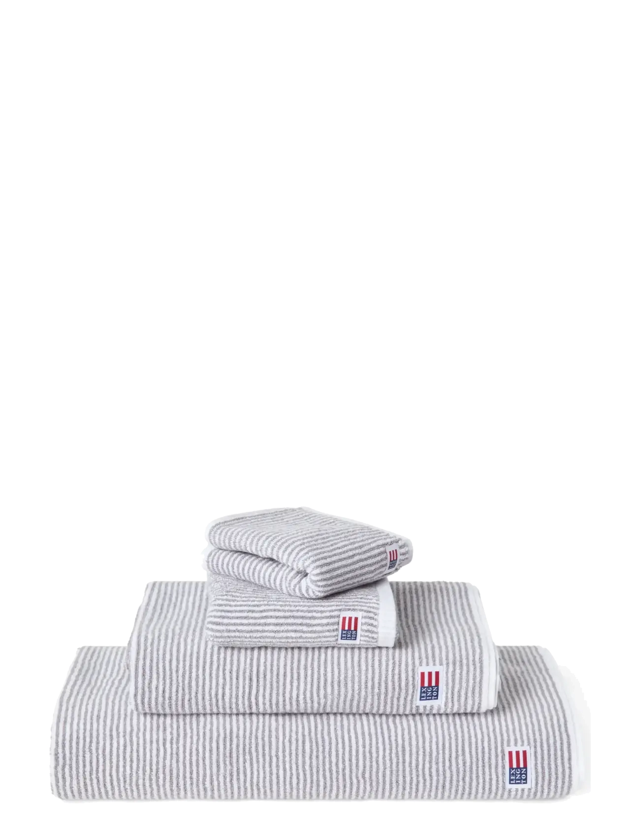 Lexington Home Original Towel White/Gray Striped - Bathroom - WHITE/GRAY / grey