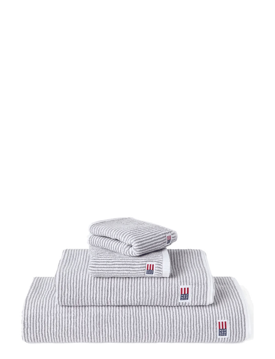 Lexington Home - Original Towel White/Gray Striped - badetücher - white/gray - 0