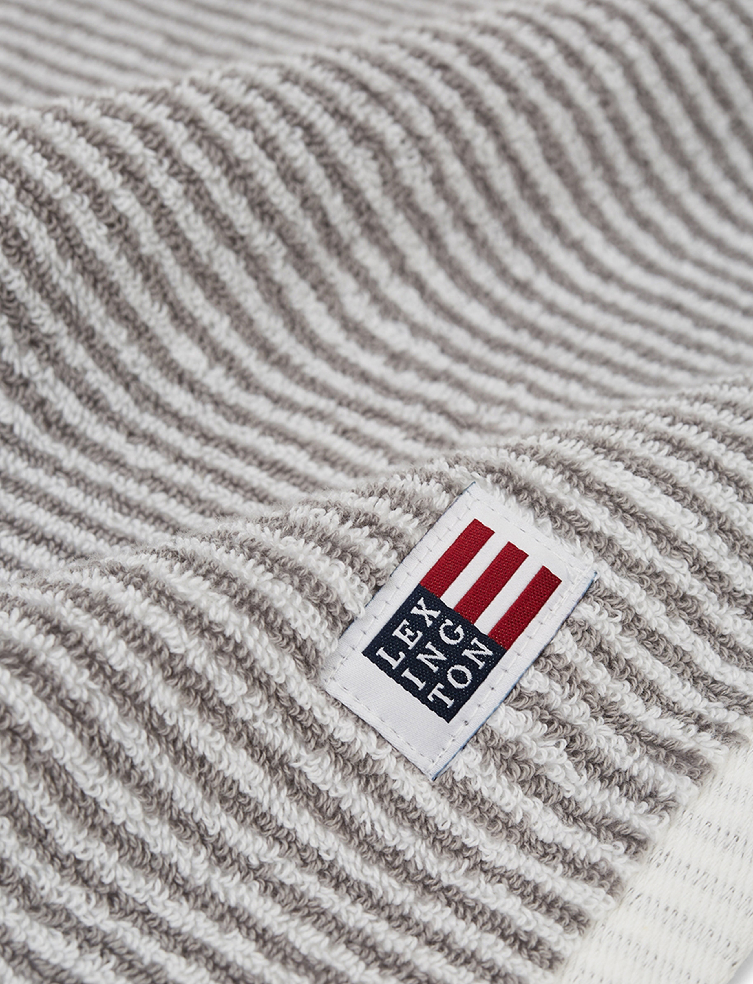 Lexington Home Original Towel White/Gray Striped, 50X70 cm, Bathroom Textiles, Grau - Towels, Homeware