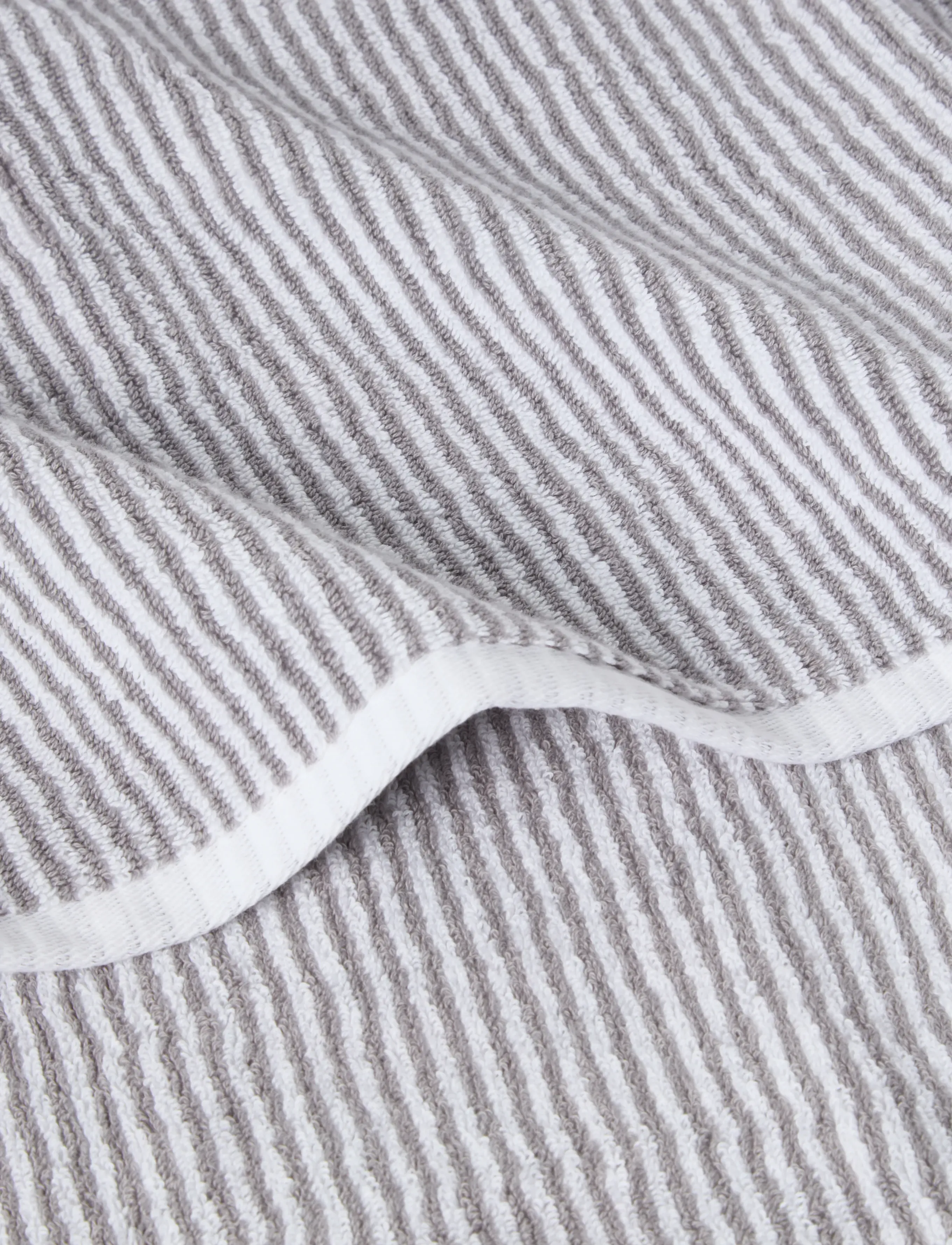Lexington Home - Original Towel White/Gray Striped - badetücher - white/gray - 0
