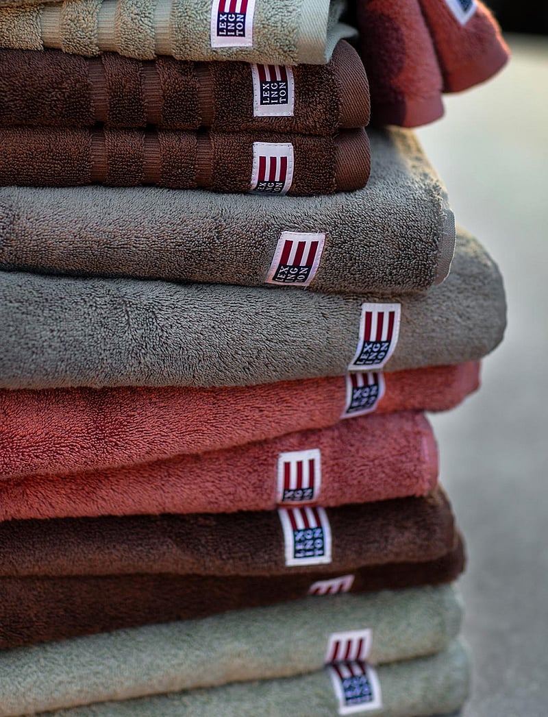 Lexington Home - Original Towel White/Tan Striped - käterätikud ja vannirätikud - white/tan - 1