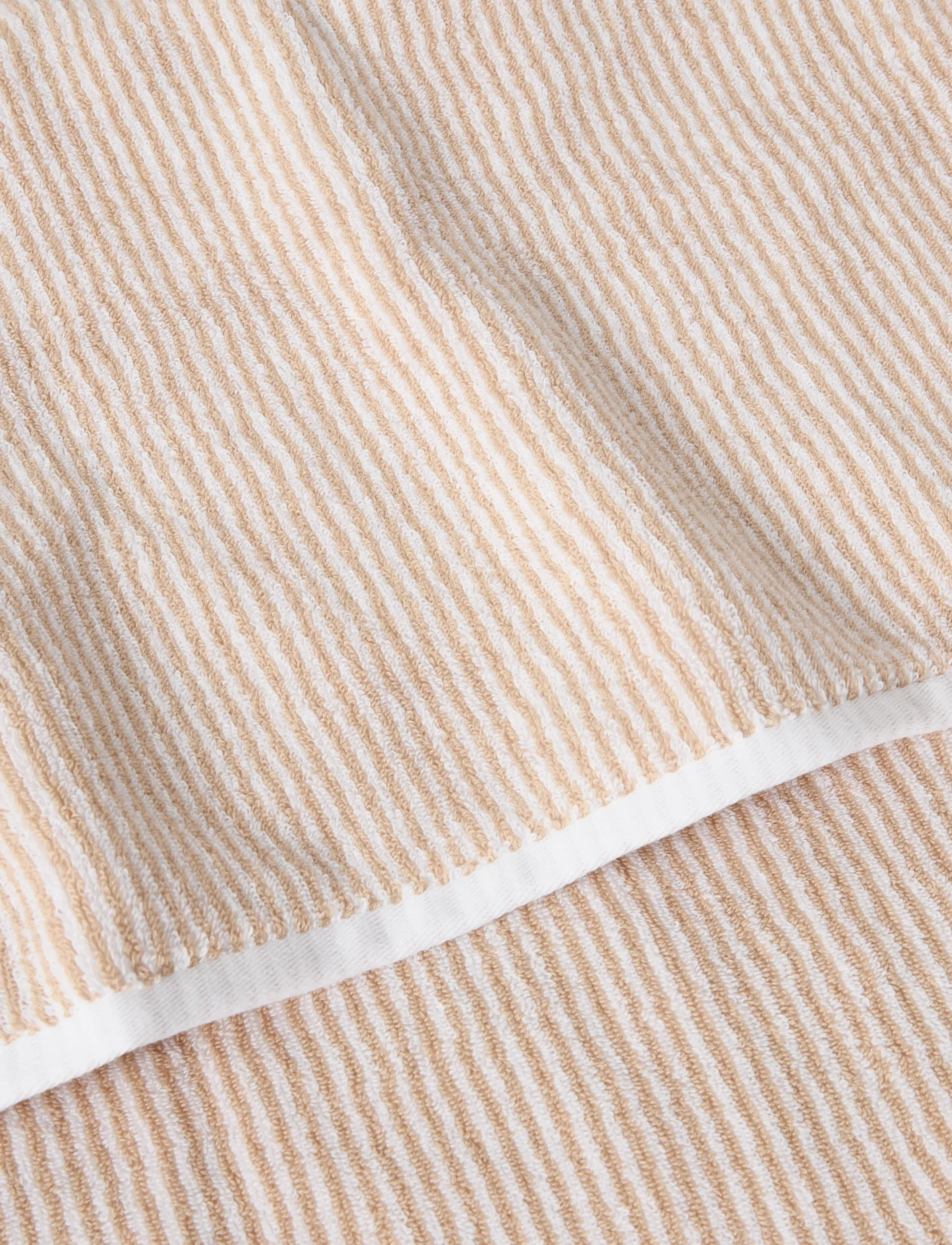 Lexington Home - Original Towel White/Tan Striped - badetücher - white/tan - 0