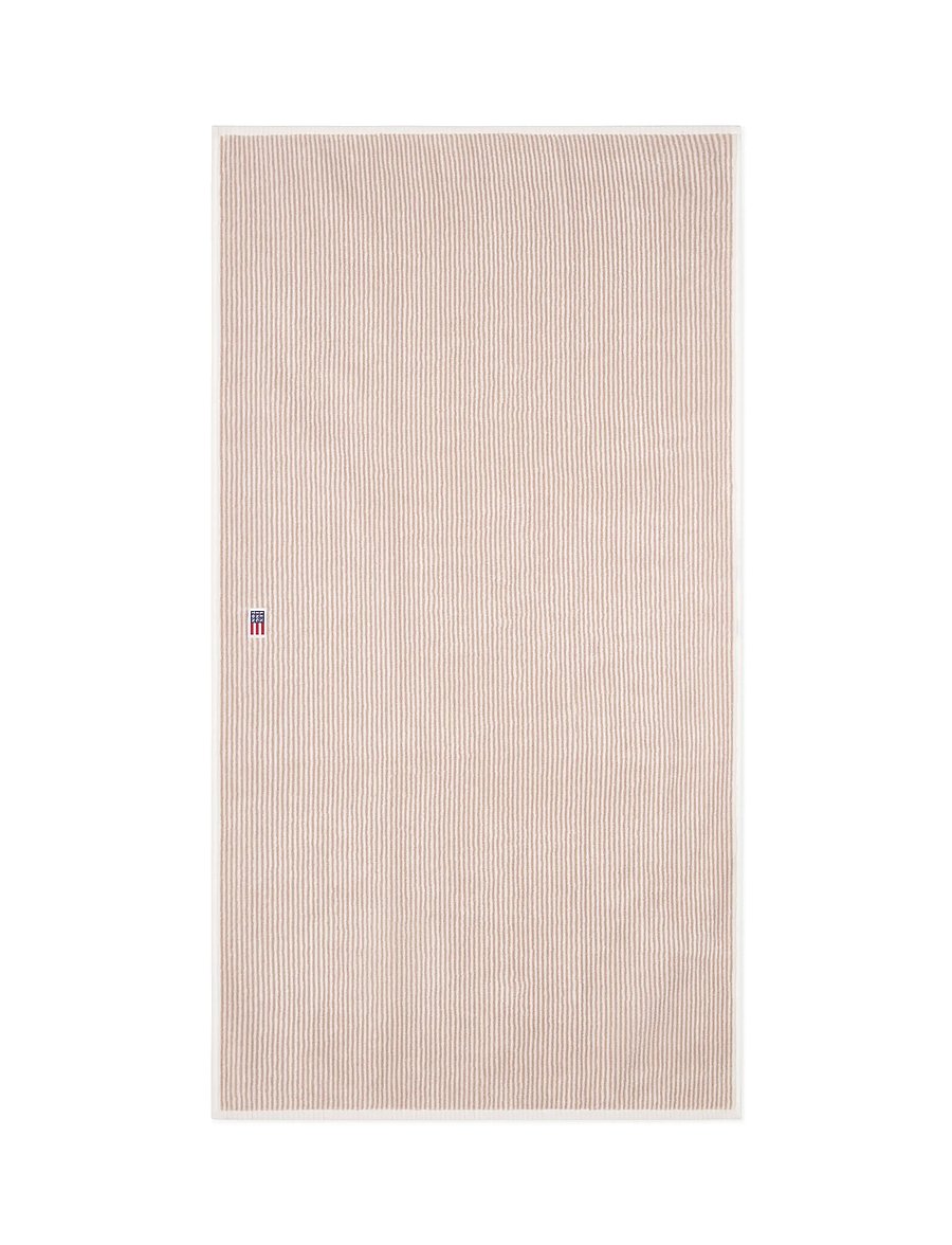Lexington Home - Original Towel White/Tan Striped - badehåndklær - white/tan - 4