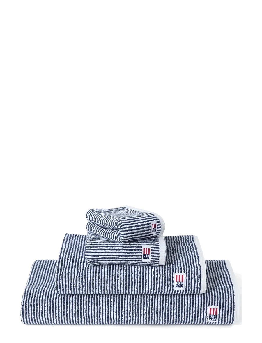 Lexington Home - Original Towel White/Navy Striped - saunalinad - navy/white - 1