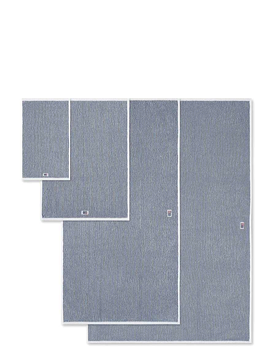 Lexington Home - Original Towel White/Navy Striped - saunalinad - navy/white - 2