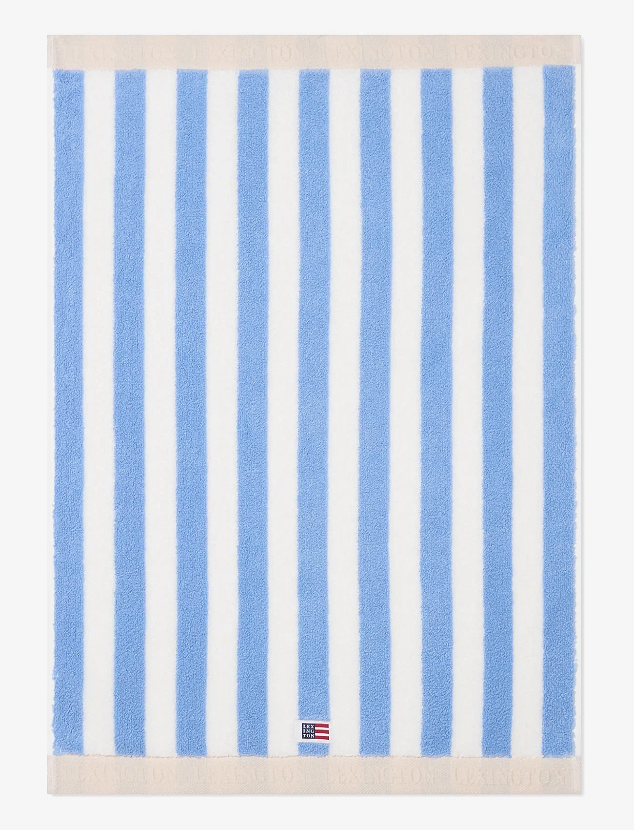 Lexington Home - Block Striped Towel Sky Blue/White/Moonbeam - handdukar - sky blue/white/moonbeam - 0