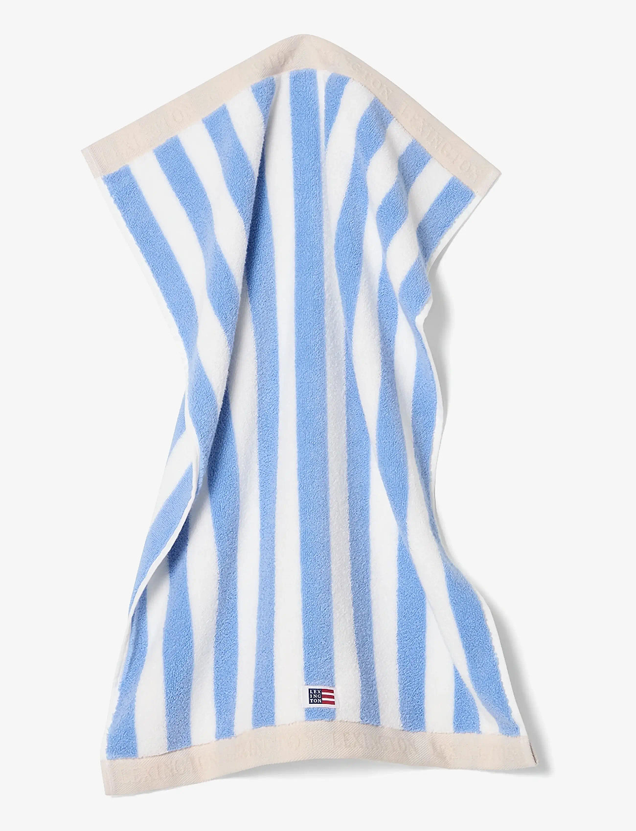 Lexington Home - Block Striped Towel Sky Blue/White/Moonbeam - handdukar - sky blue/white/moonbeam - 2