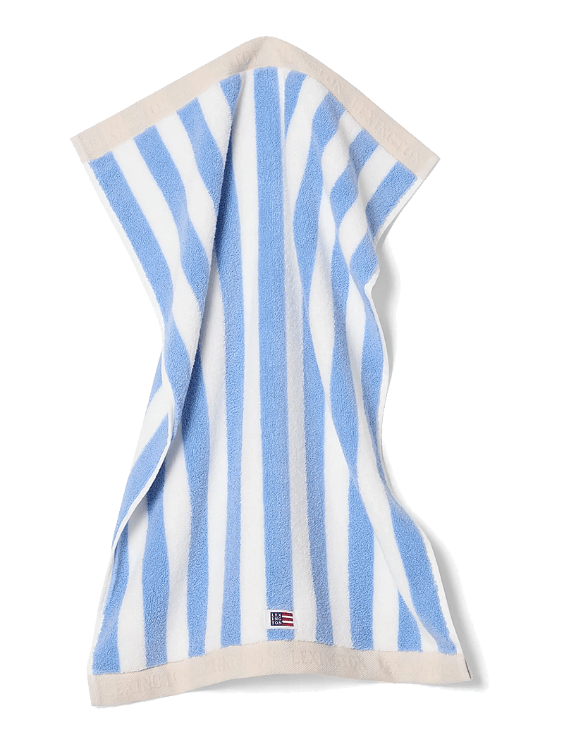 Lexington Home - Block Striped Towel Sky Blue/White/Moonbeam - handdukar - sky blue/white/moonbeam - 2