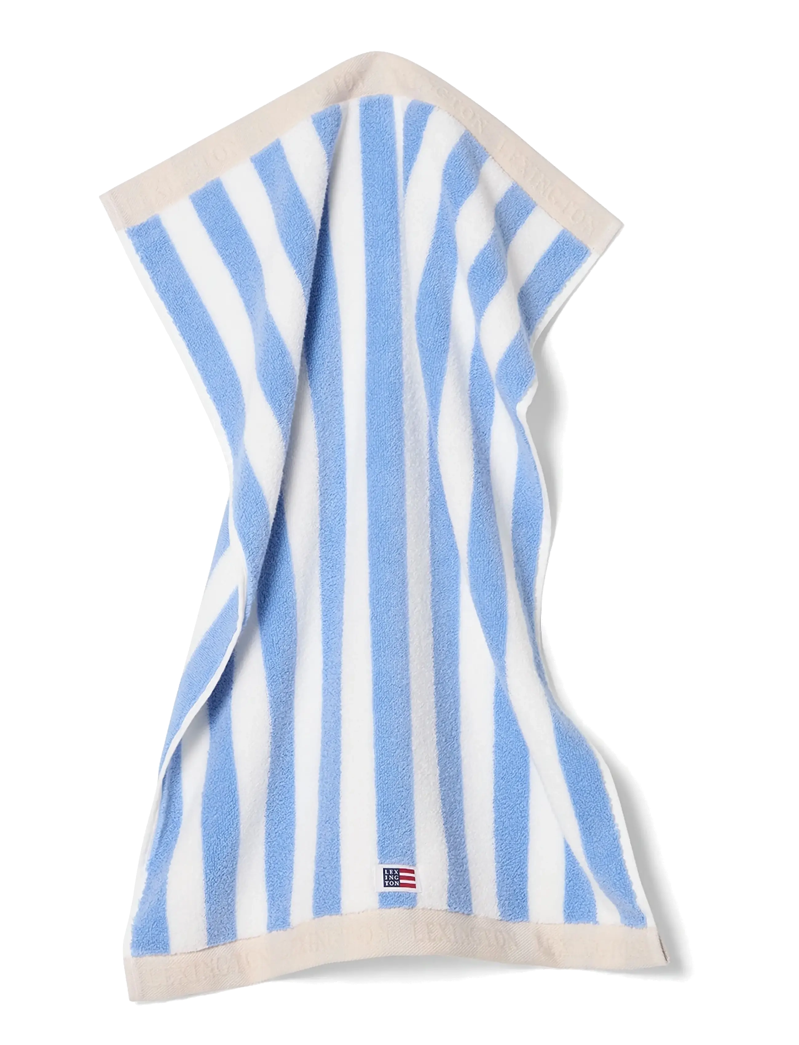 Lexington Home - Block Striped Towel Sky Blue/White/Moonbeam - sky blue/white/moonbeam - 2