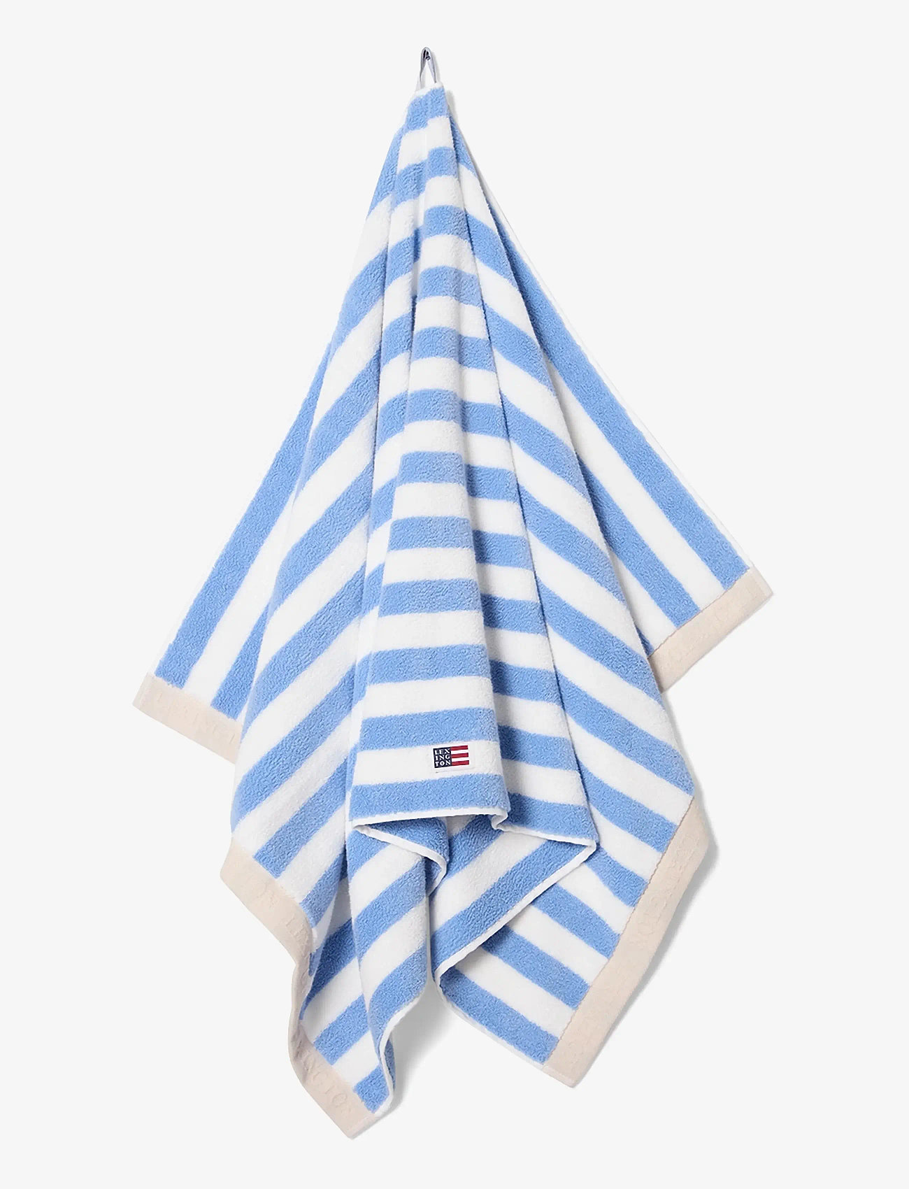 Lexington Home - Block Striped Towel Sky Blue/White/Moonbeam - handdukar - sky blue/white/moonbeam - 3