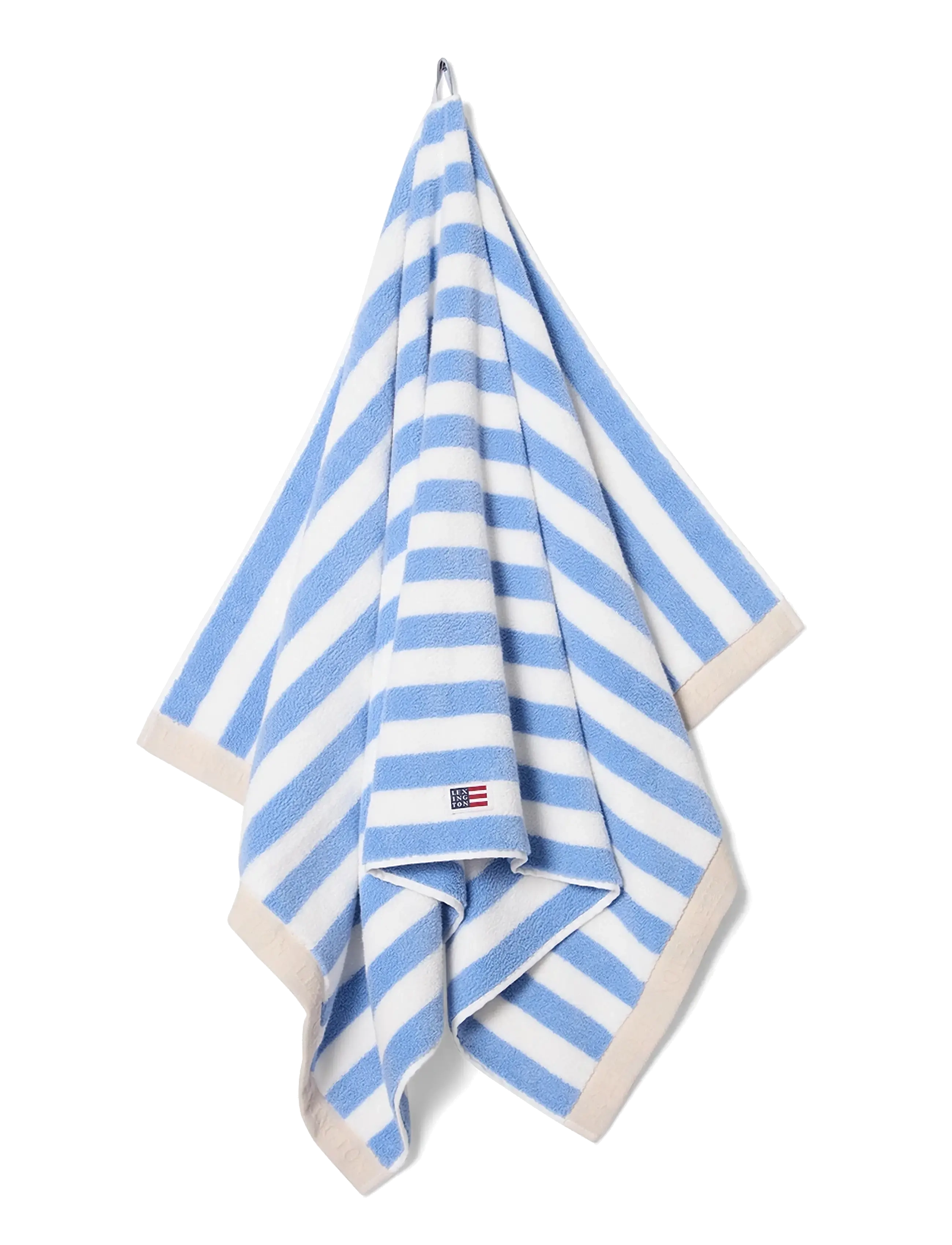 Lexington Home - Block Striped Towel Sky Blue/White/Moonbeam - sky blue/white/moonbeam - 3