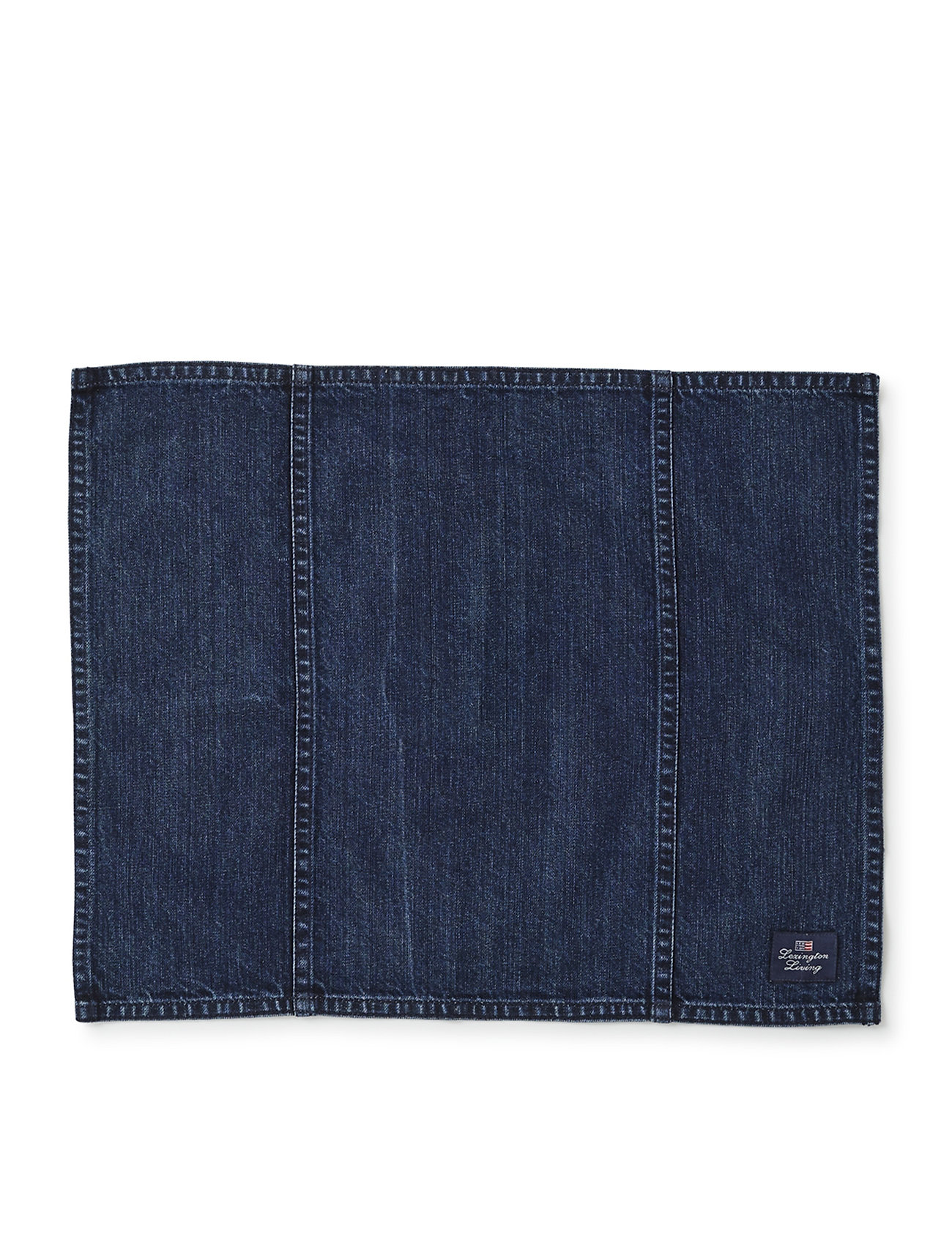 Lexington Home - Icons Cotton Twill Denim Placemat - osta hinnan perusteella - denim blue - 1