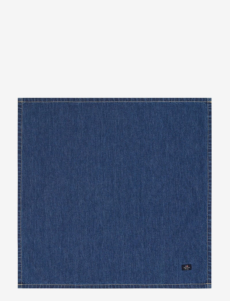 Lexington Home - Icons Cotton Twill Denim Napkin - linased ja puuvillased salvrätikud - denim blue - 0