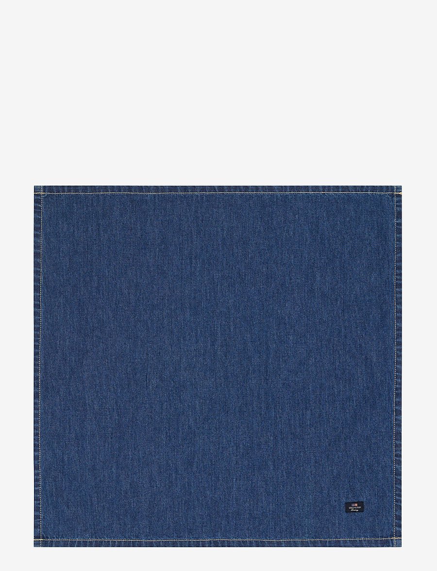 Lexington Home - Icons Cotton Twill Denim Napkin - linased ja puuvillased salvrätikud - denim blue - 1