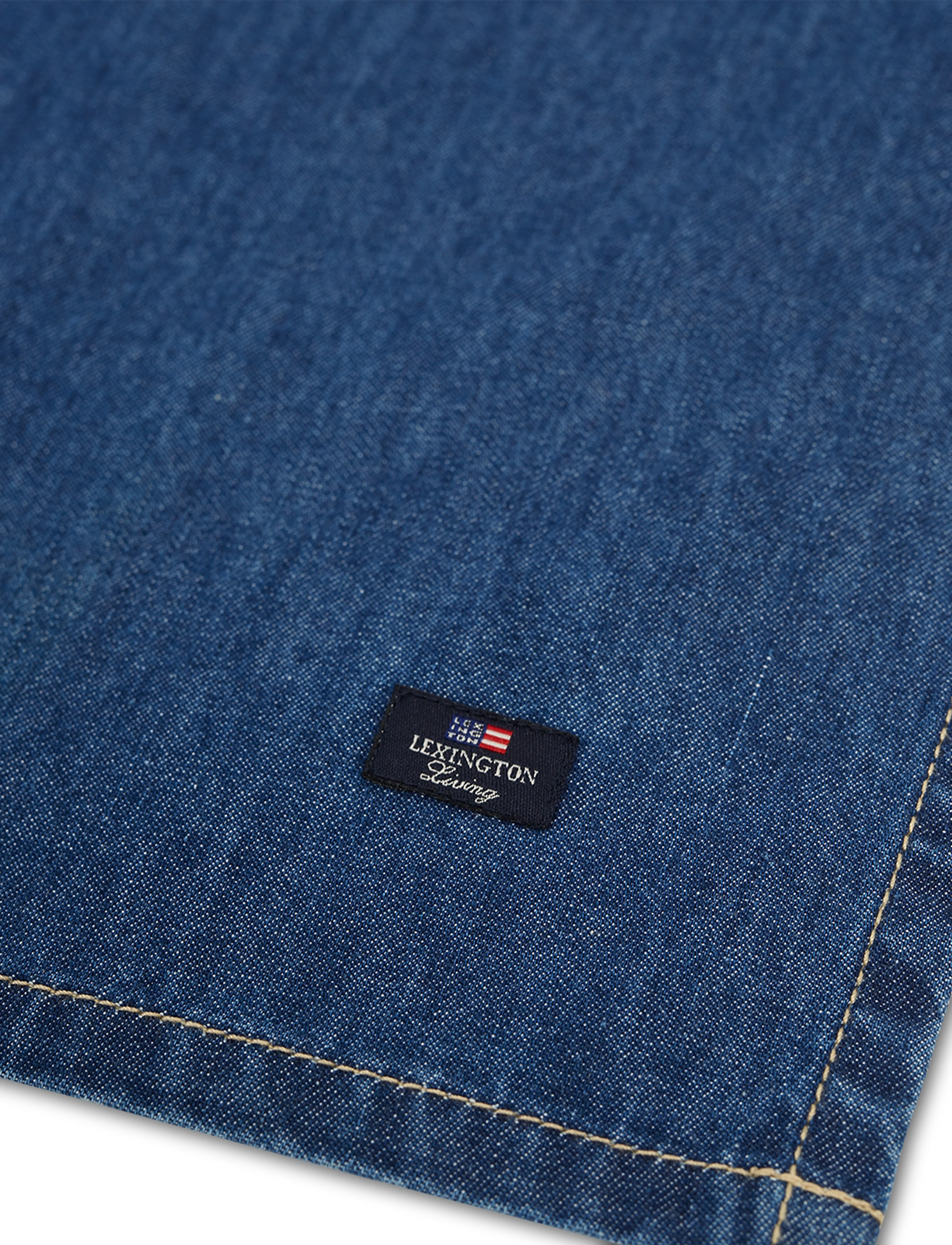 Lexington Home Icons Cotton Twill Denim Napkin, 50X50 cm, Napkins, Blau - Cloth Homeware