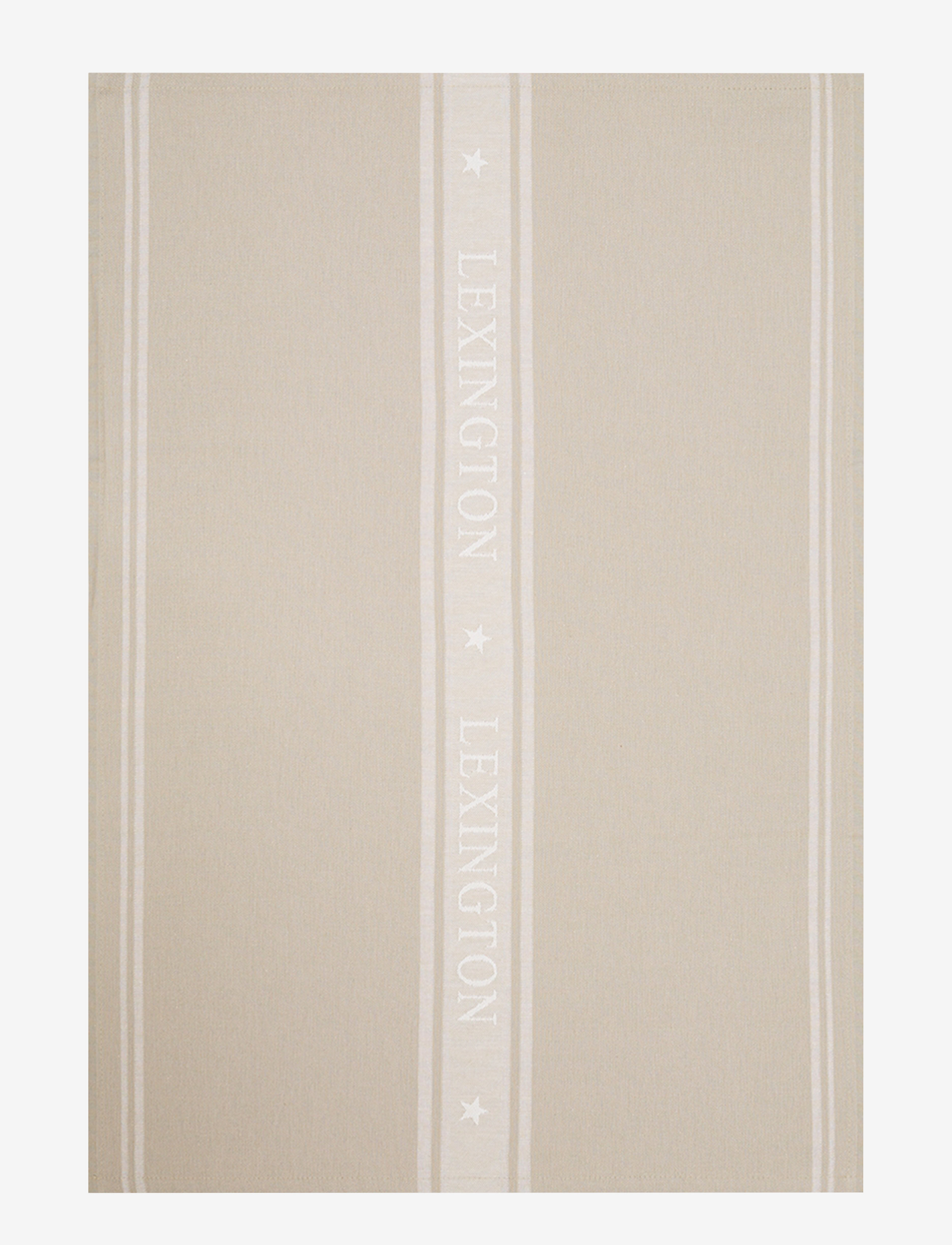 Lexington Home Icons Cotton Jacquard Star Kitchen Towel, Kitchen Håndklæde, Beige, Str: 50X70CM