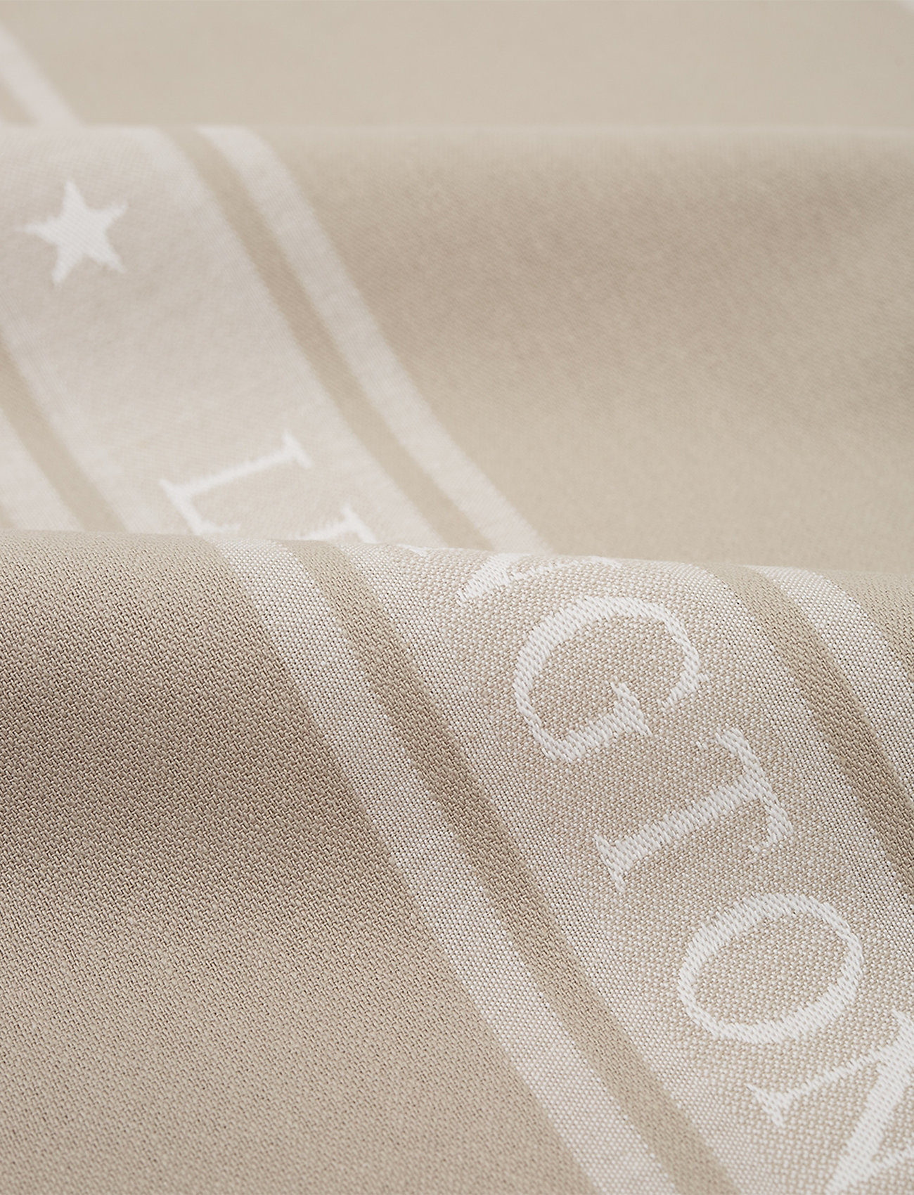 Lexington Home - Icons Cotton Jacquard Star Kitchen Towel - tea towels - beige/white - 1