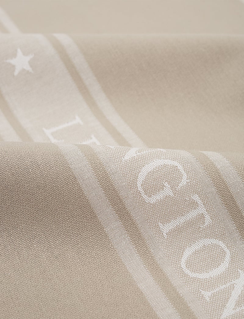 Lexington Home - Icons Cotton Jacquard Star Kitchen Towel - tea towels - beige/white - 1
