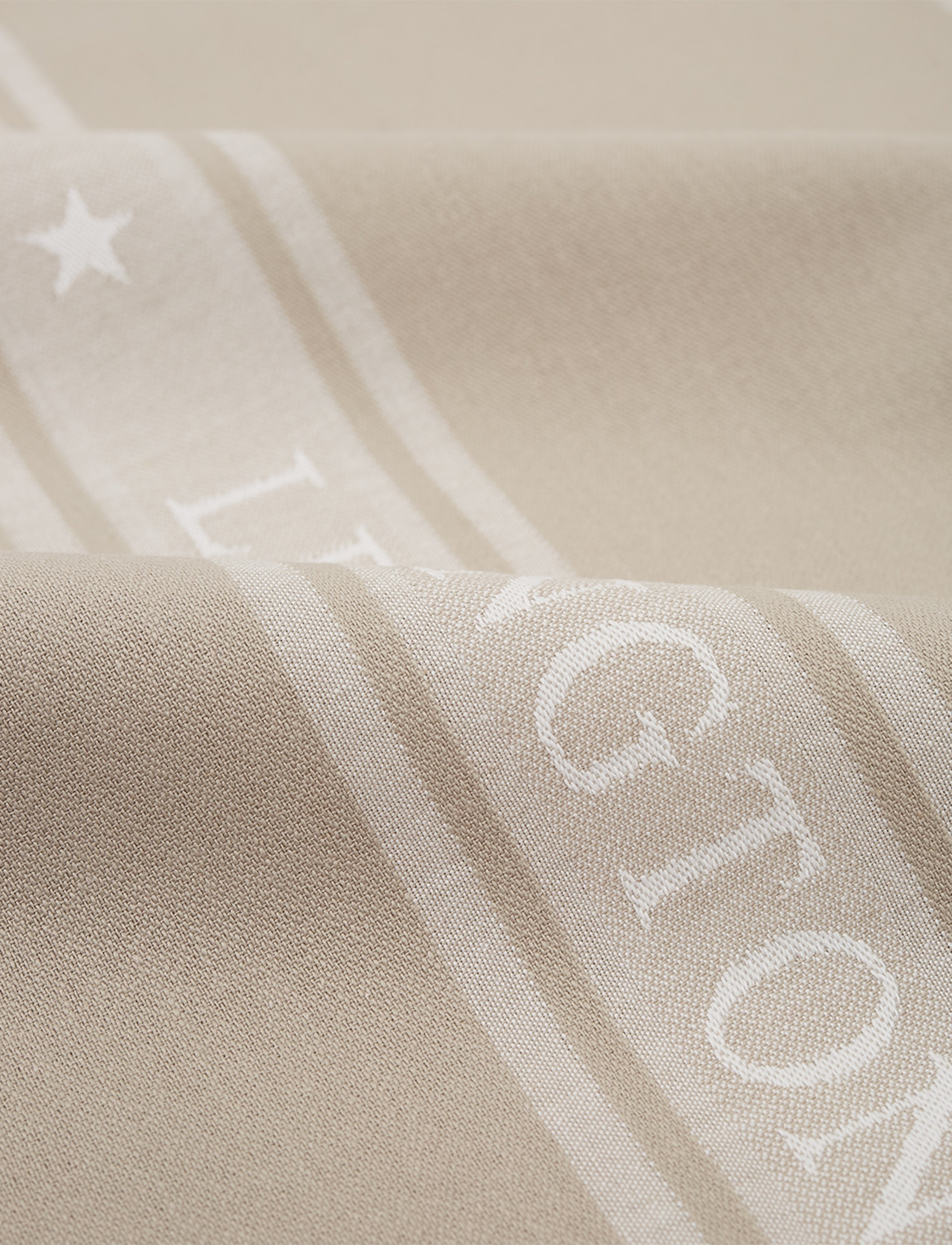 Lexington Home - Icons Cotton Jacquard Star Kitchen Towel - küchenhandtücher - beige/white - 2