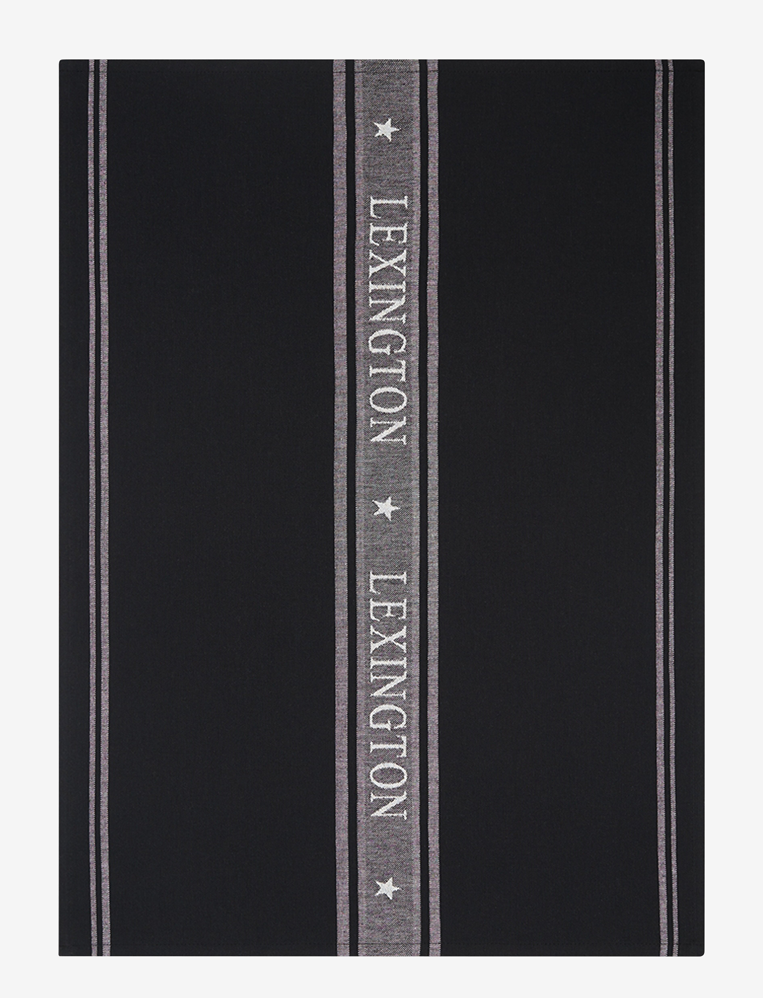 Lexington Home Icons Cotton Jacquard Star Kitchen Towel, Kitchen Håndklæde, Sort, Str: 50X70CM