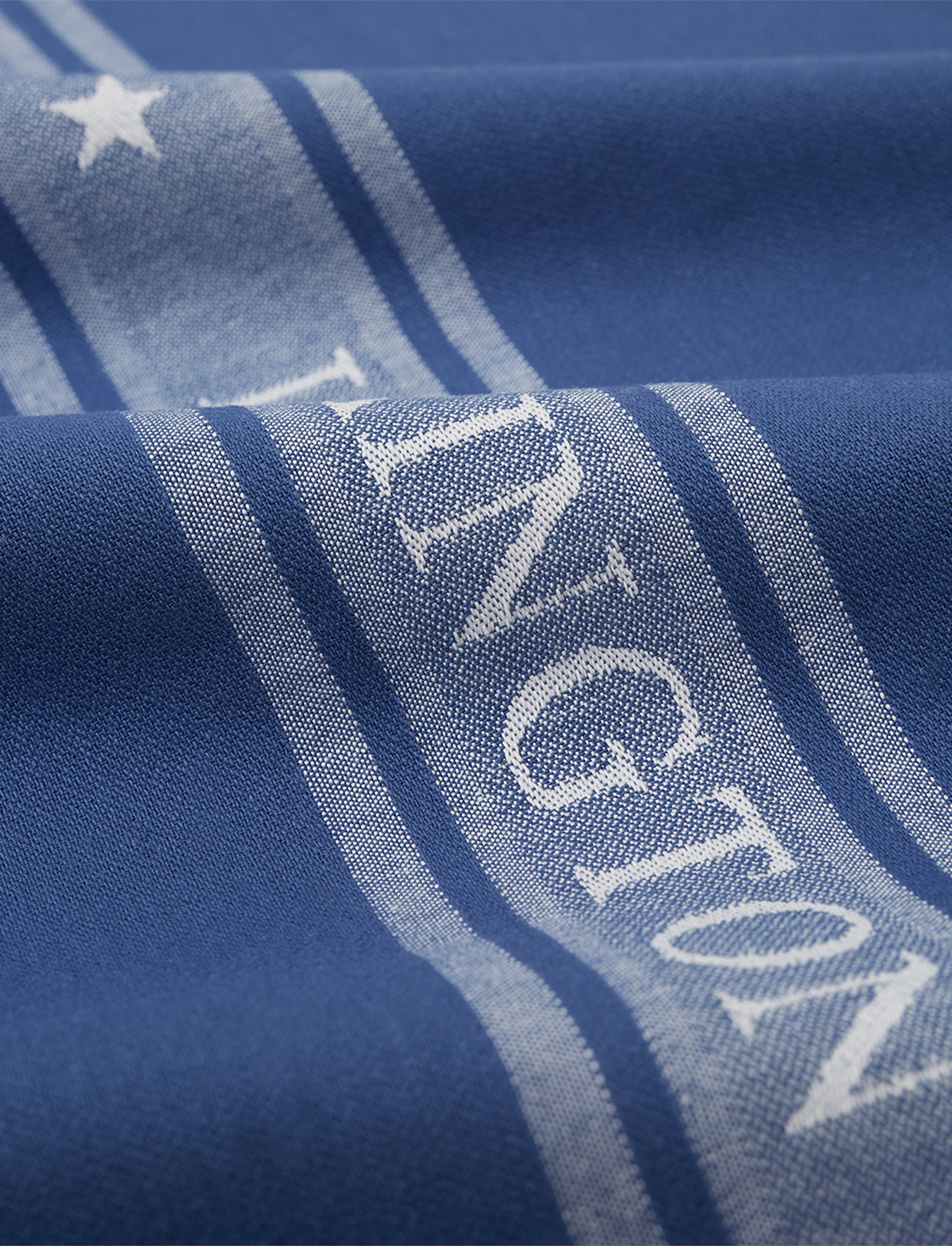 Lexington Home - Icons Cotton Jacquard Star Kitchen Towel - viskestykker - blue/white - 2
