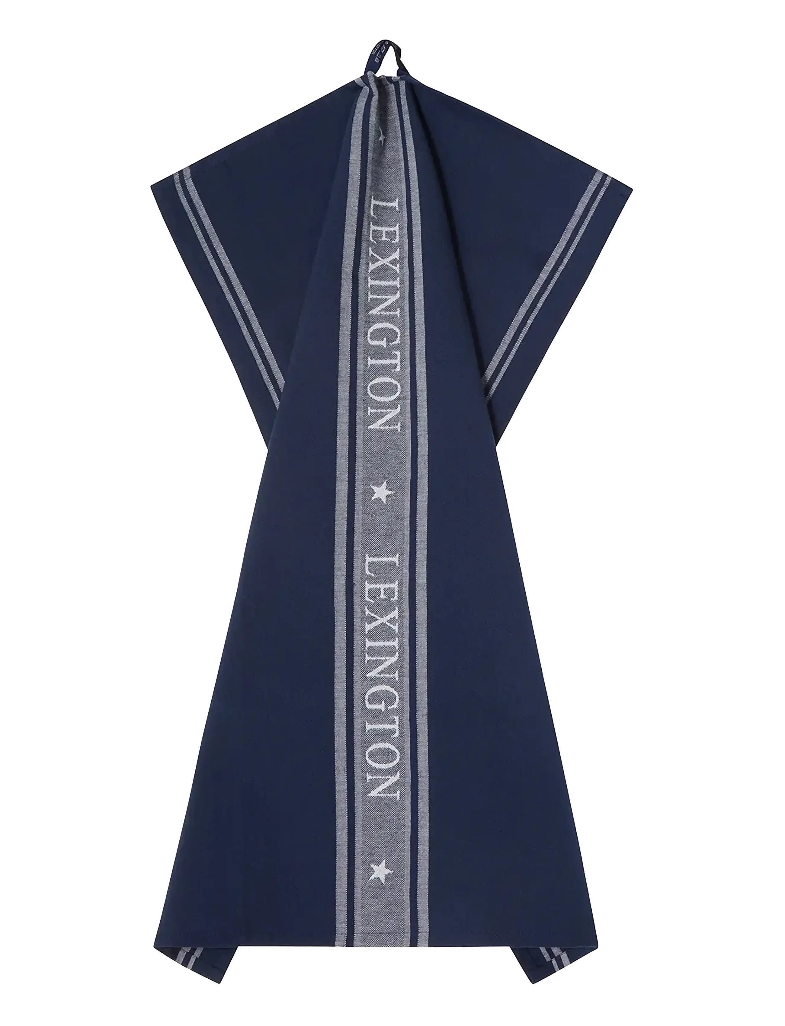 Lexington Home - Icons Cotton Jacquard Star Kitchen Towel - torchons - dress blue/white - 1