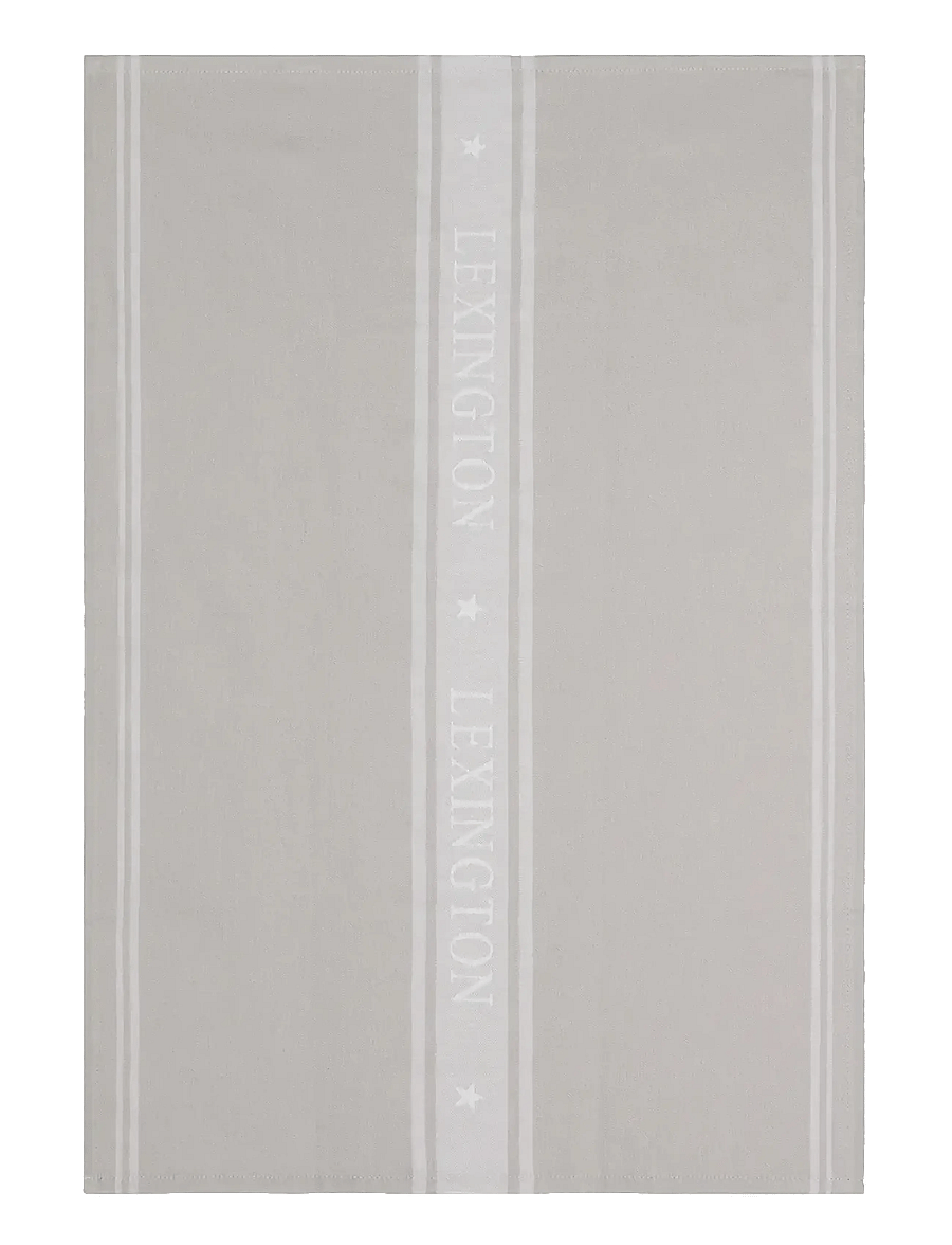 Lexington Home - Icons Cotton Jacquard Star Kitchen Towel - torchons - gray/white - 0