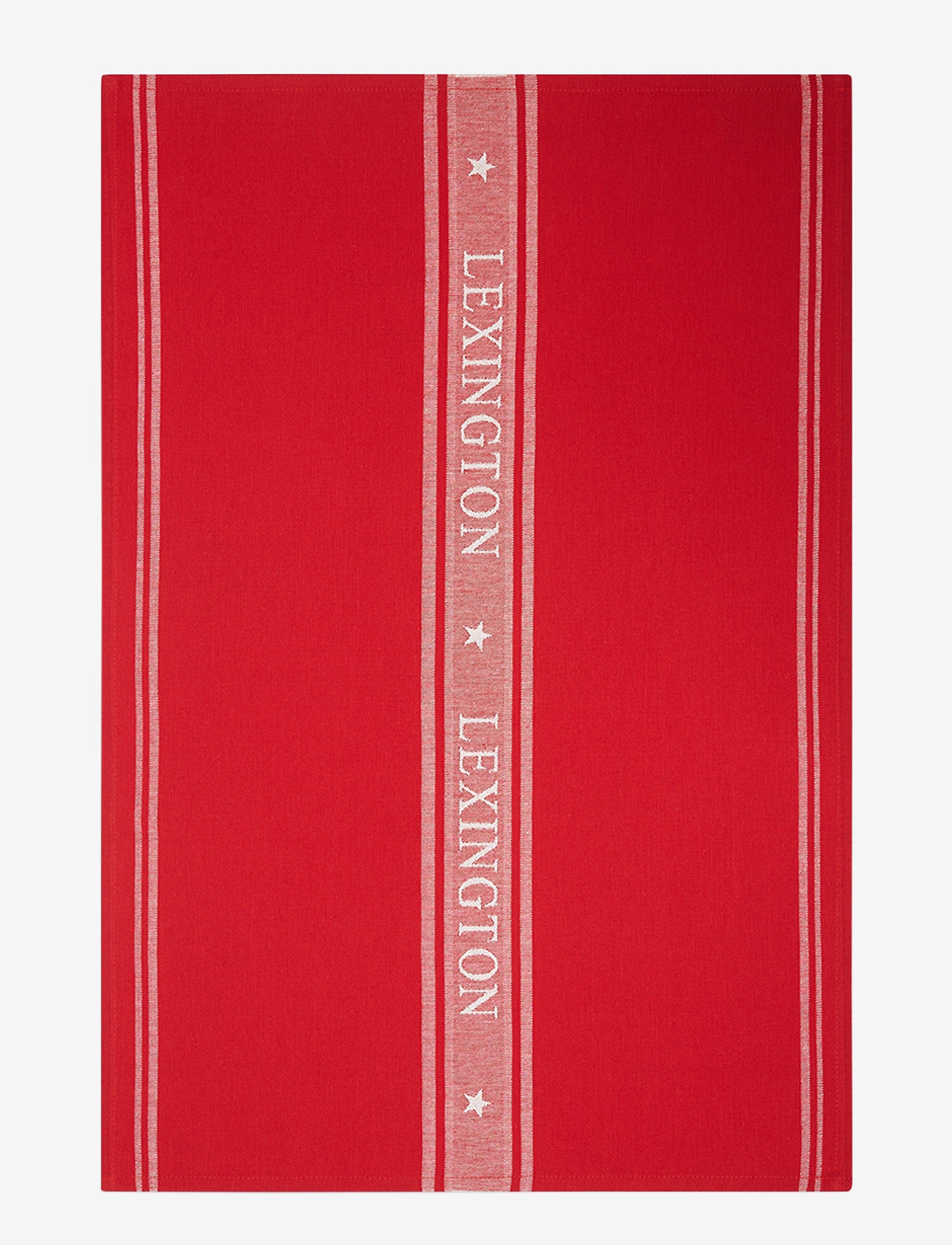 Lexington Home - Icons Cotton Jacquard Star Kitchen Towel - kökshanddukar - red/white - 0