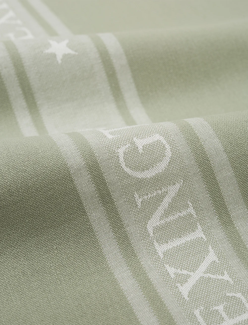 Lexington Home - Icons Cotton Jacquard Star Kitchen Towel - viskestykker - sage green/white - 1