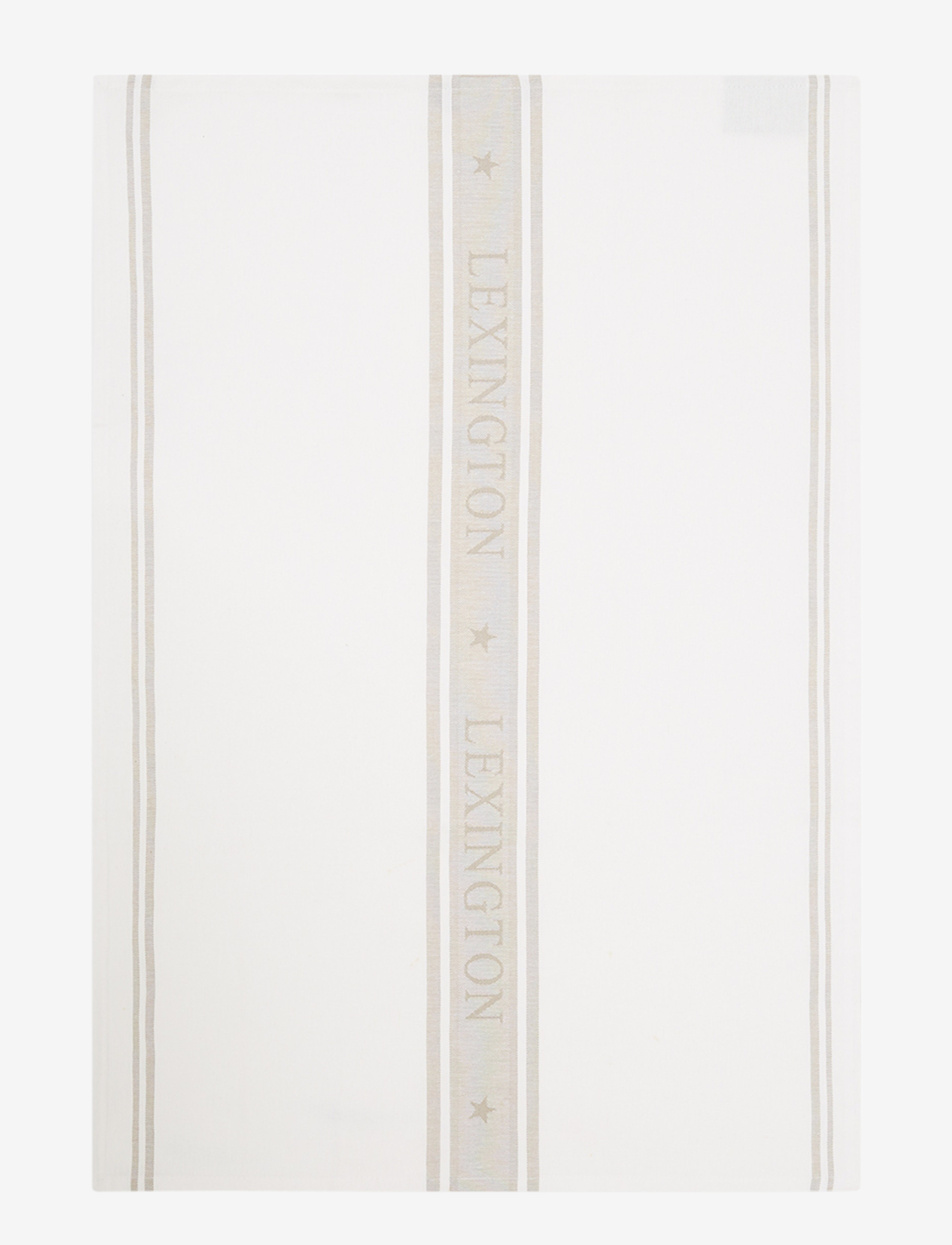Lexington Home Icons Cotton Jacquard Star Kitchen Towel - Kitchen textiles - WHITE/BEIGE / white