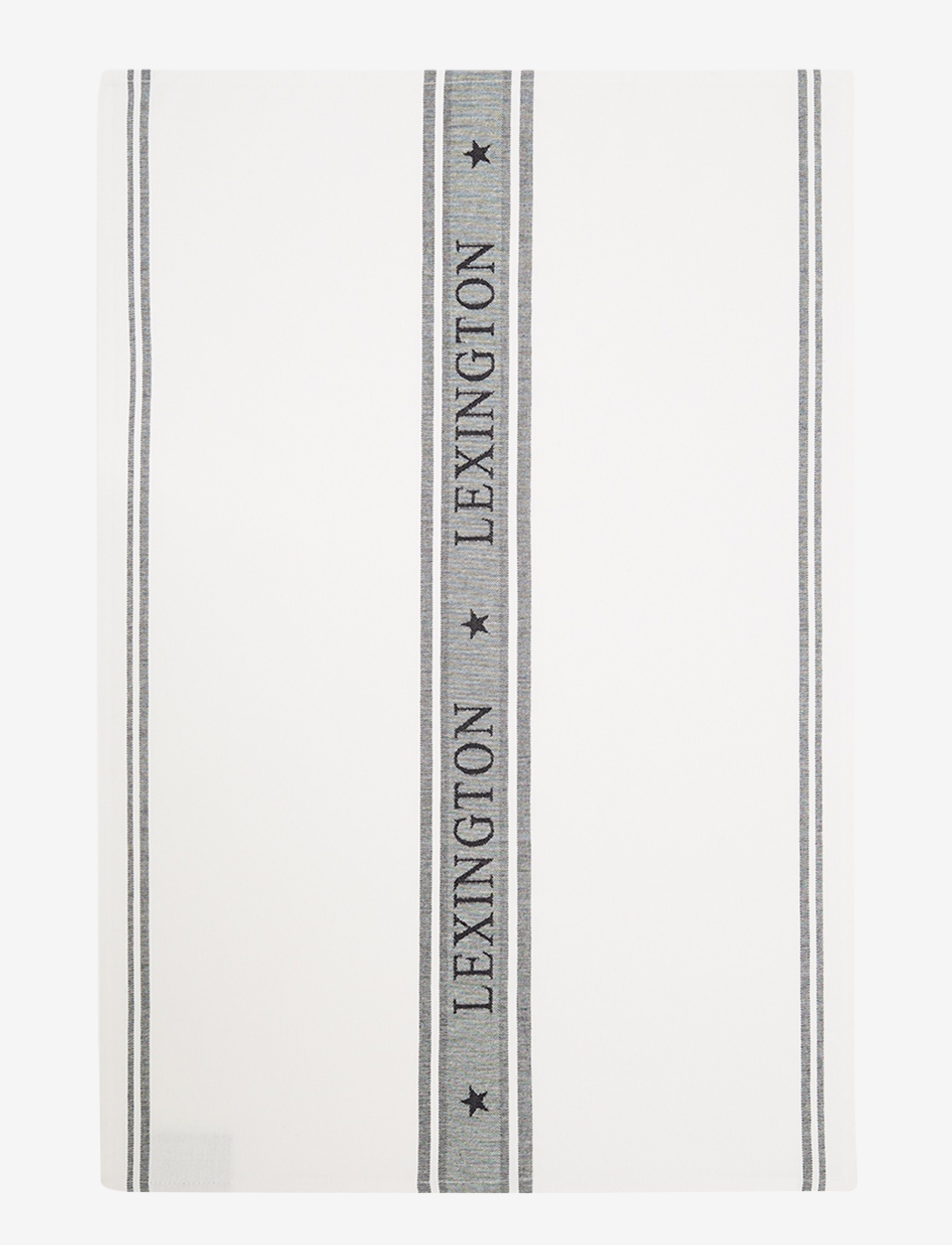 Icons Cotton Jacquard Star Kitchen Towel - WHITE/BLACK