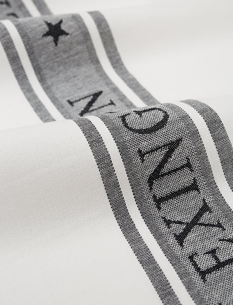 Lexington Home - Icons Cotton Jacquard Star Kitchen Towel - tea towels - white/black - 1