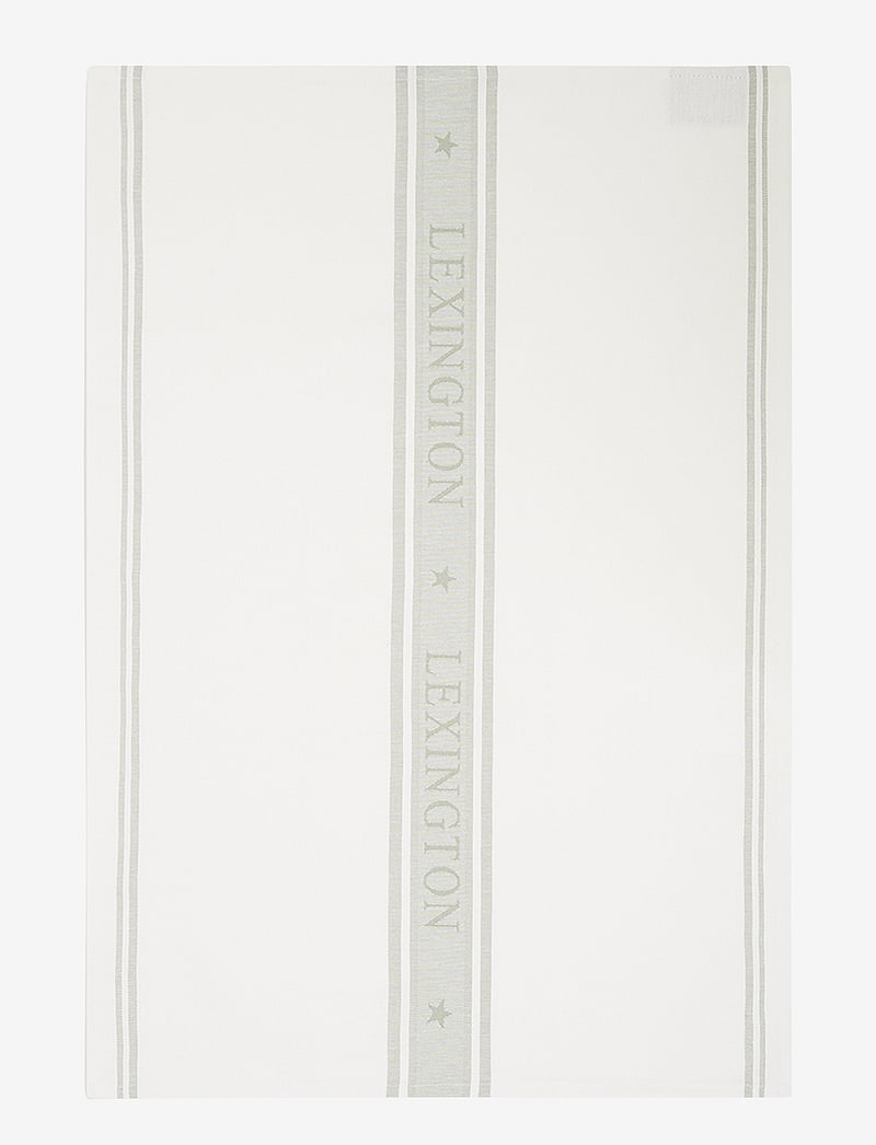 Lexington Home - Icons Cotton Jacquard Star Kitchen Towel - küchenhandtücher - white/sage green - 1