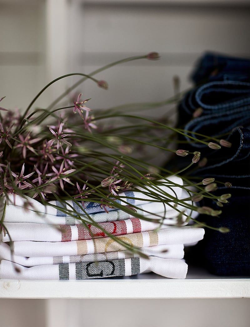 Lexington Home - Icons Cotton Jacquard Star Kitchen Towel - küchenhandtücher - white/sage green - 0