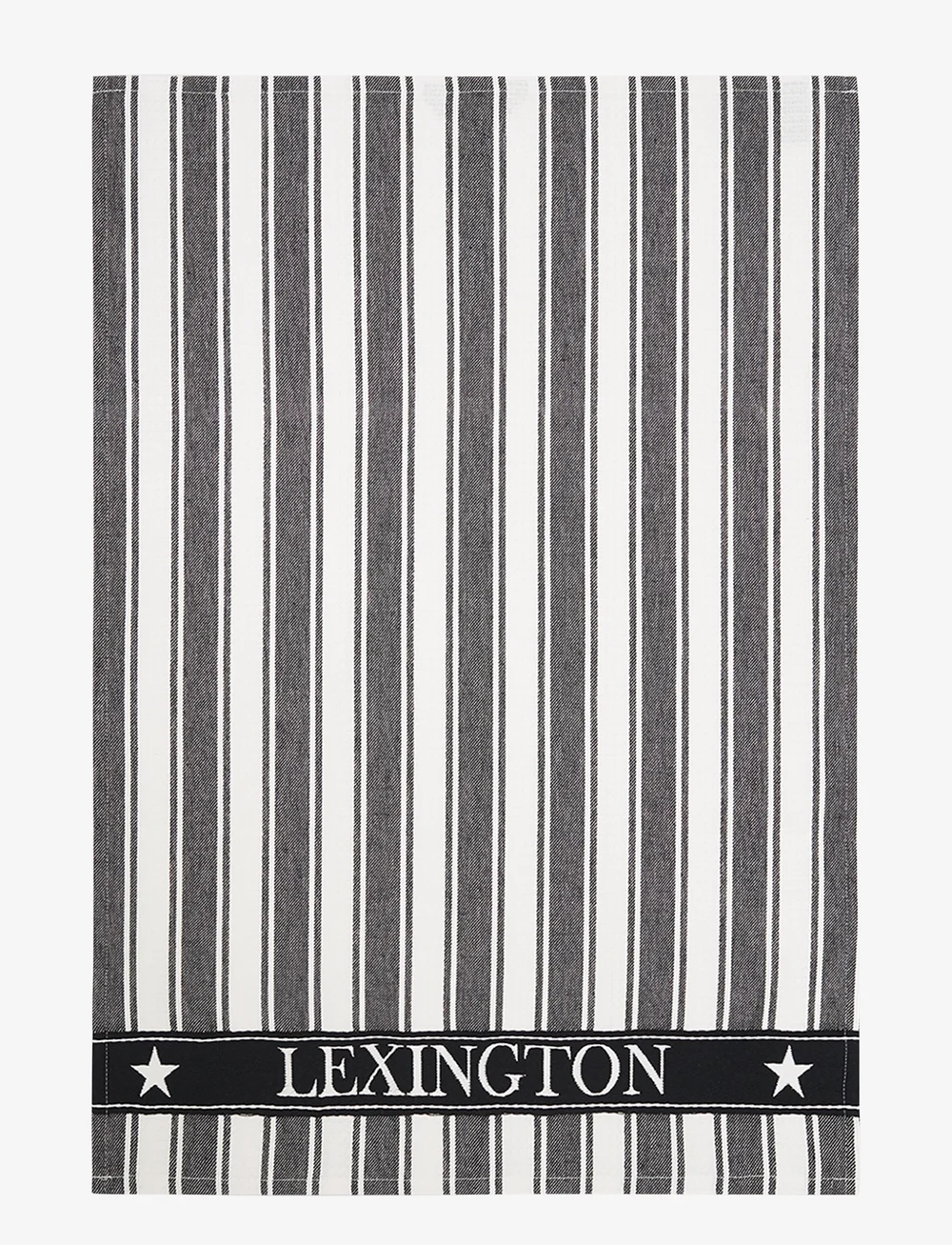 Lexington Home - Icons Cotton Twill Waffle Striped Kitchen Towel - køb efter pris - black/white - 0