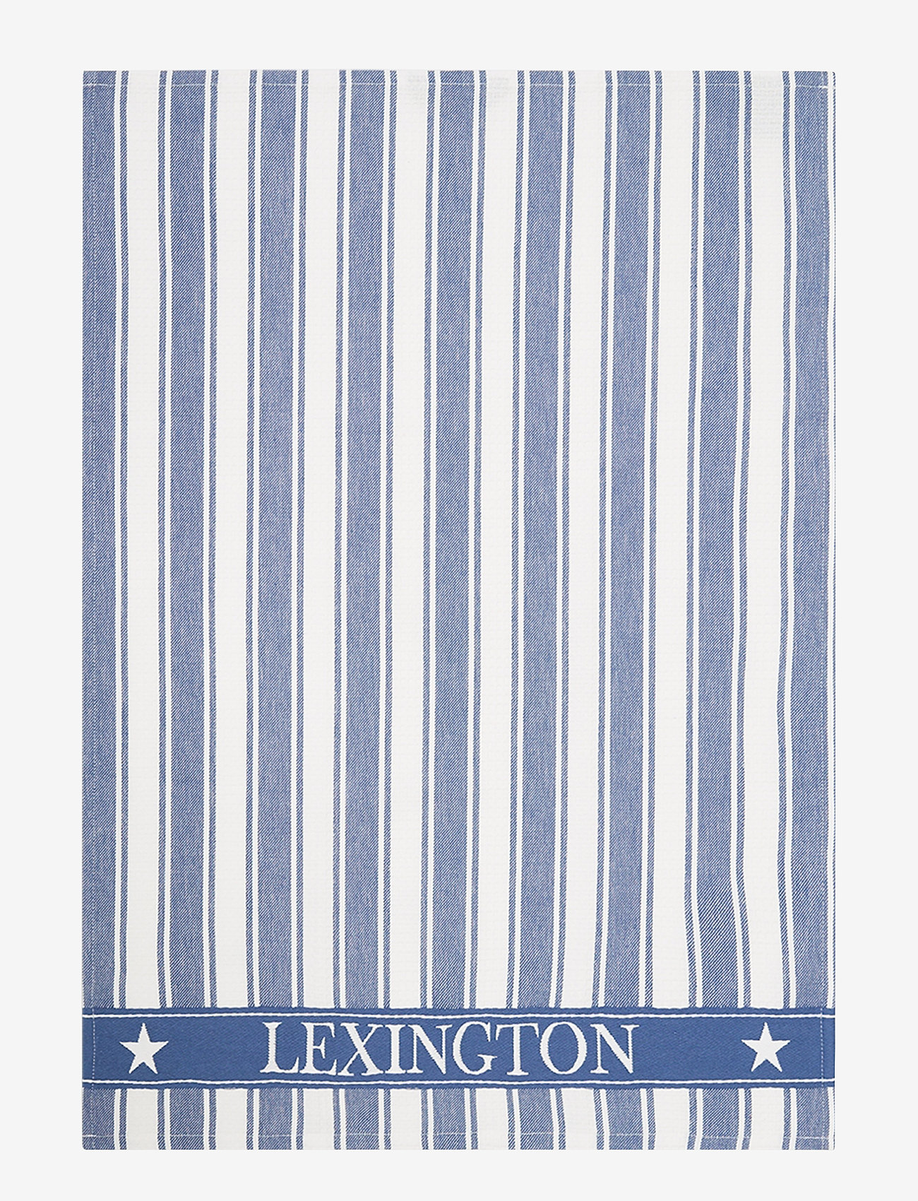 Lexington Home - Icons Cotton Twill Waffle Striped Kitchen Towel - keukenhanddoeken - blue/white - 0