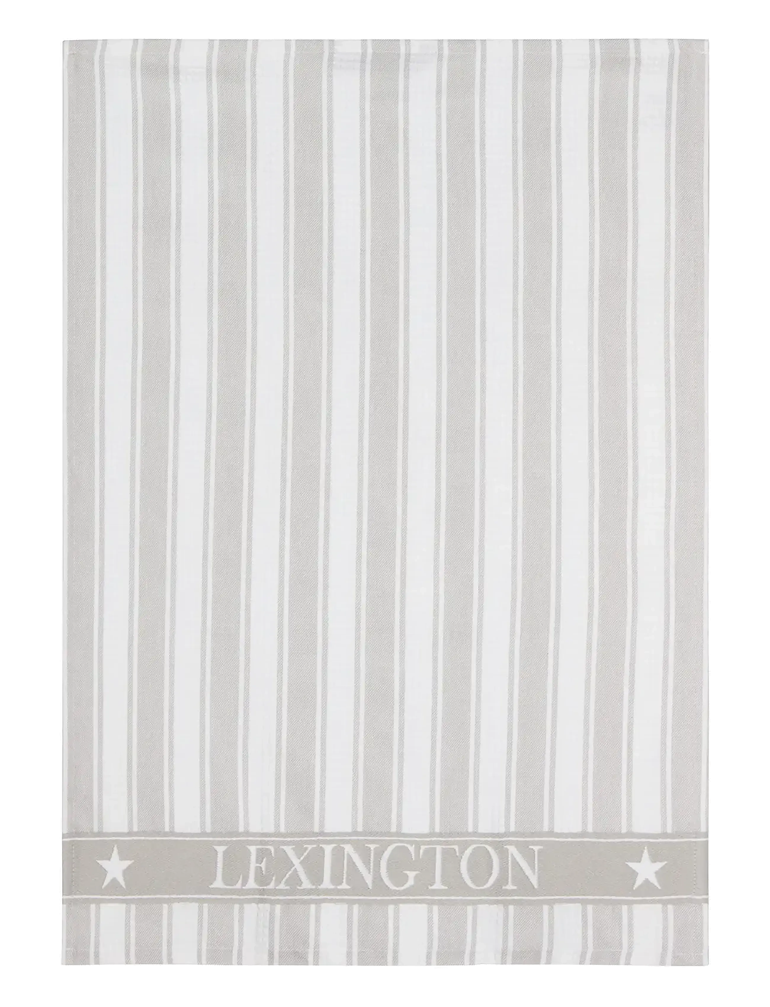 Lexington Home Icons Bomuldstwill-Køkkenhåndklæde Med Vaffelmønster Og Striber, 50X70, Kitchen Textiles, Grau - Towels, Homeware