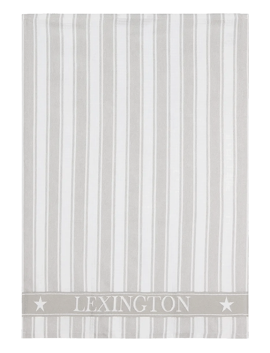 Lexington Home - Icons Cotton Twill Waffle Striped Kitchen Towel - küchenhandtücher - gray/white - 0