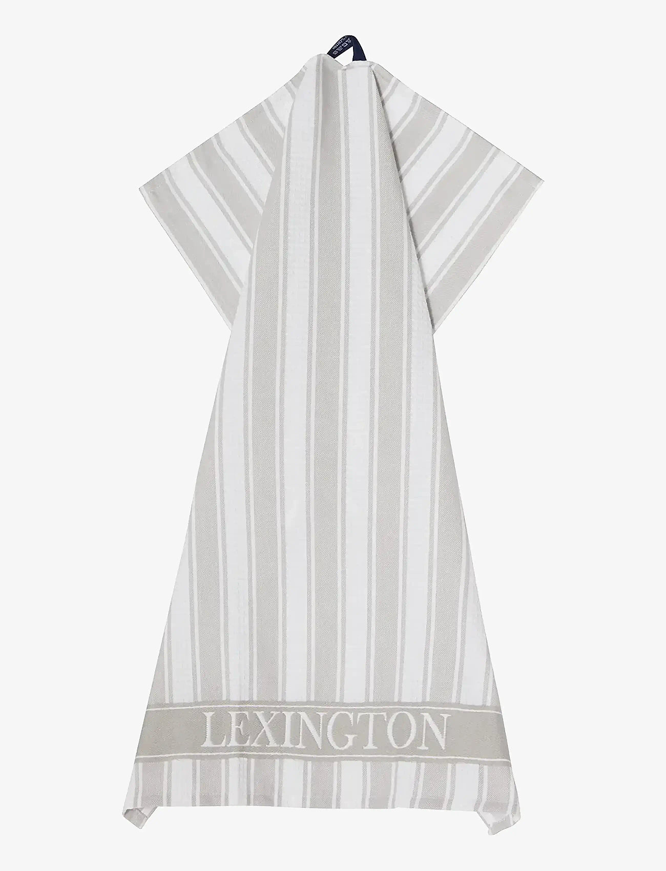 Lexington Home - Icons Cotton Twill Waffle Striped Kitchen Towel - kökshanddukar - gray/white - 1