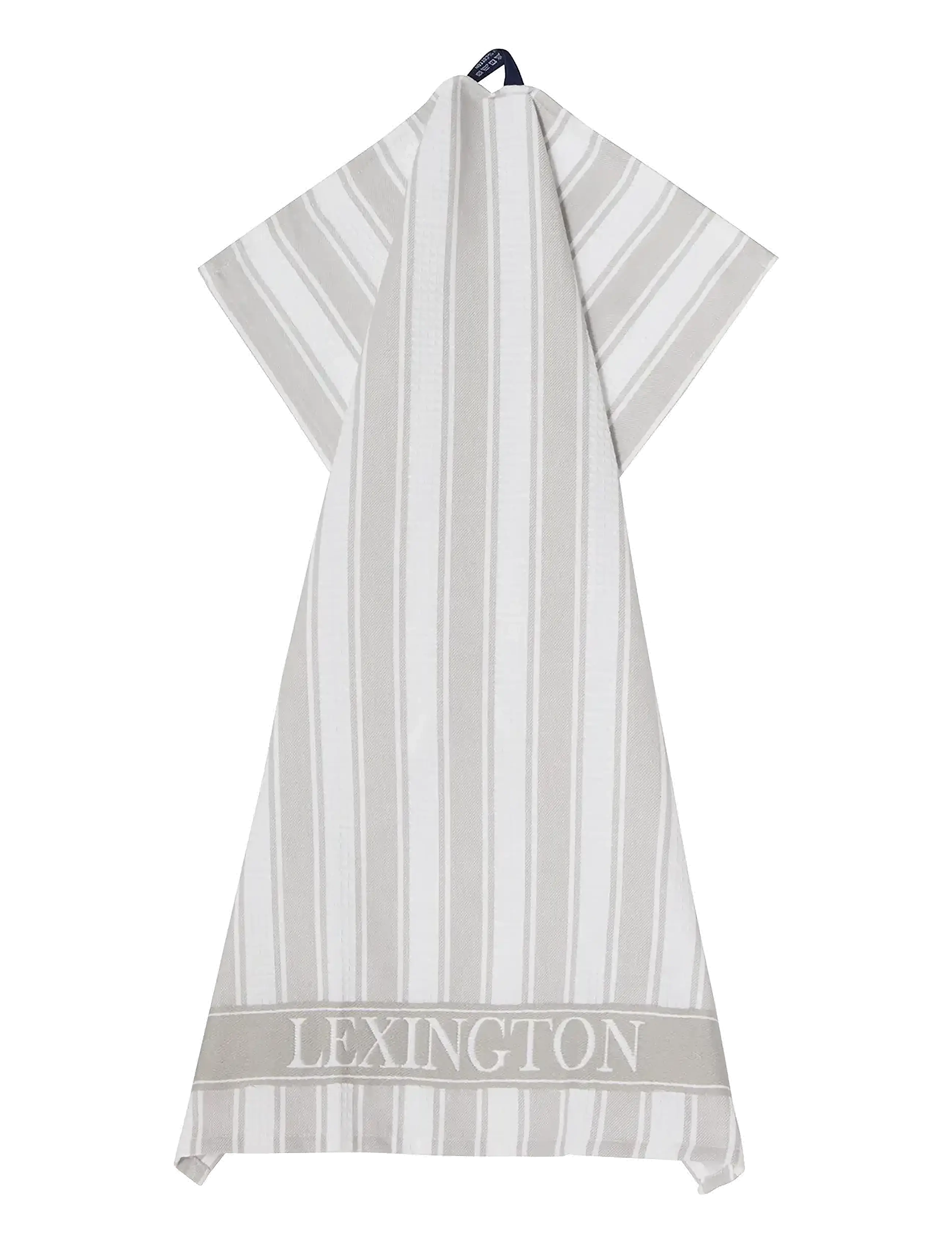 Lexington Home - Icons Cotton Twill Waffle Striped Kitchen Towel - torchons - gray/white - 1